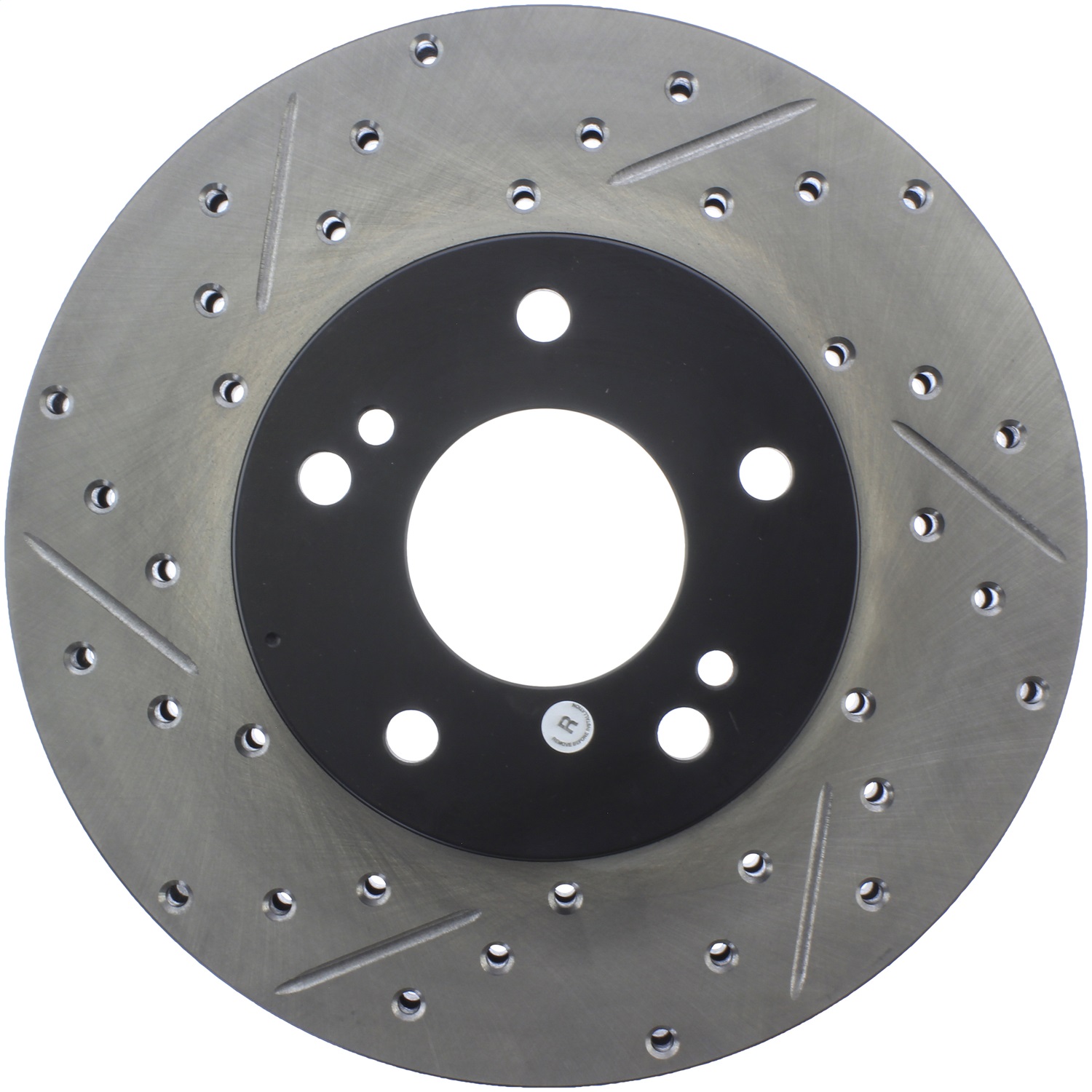 StopTech 127.42050R Sport Cross-Drilled And Slotted Disc Brake Rotor Fits 300ZX