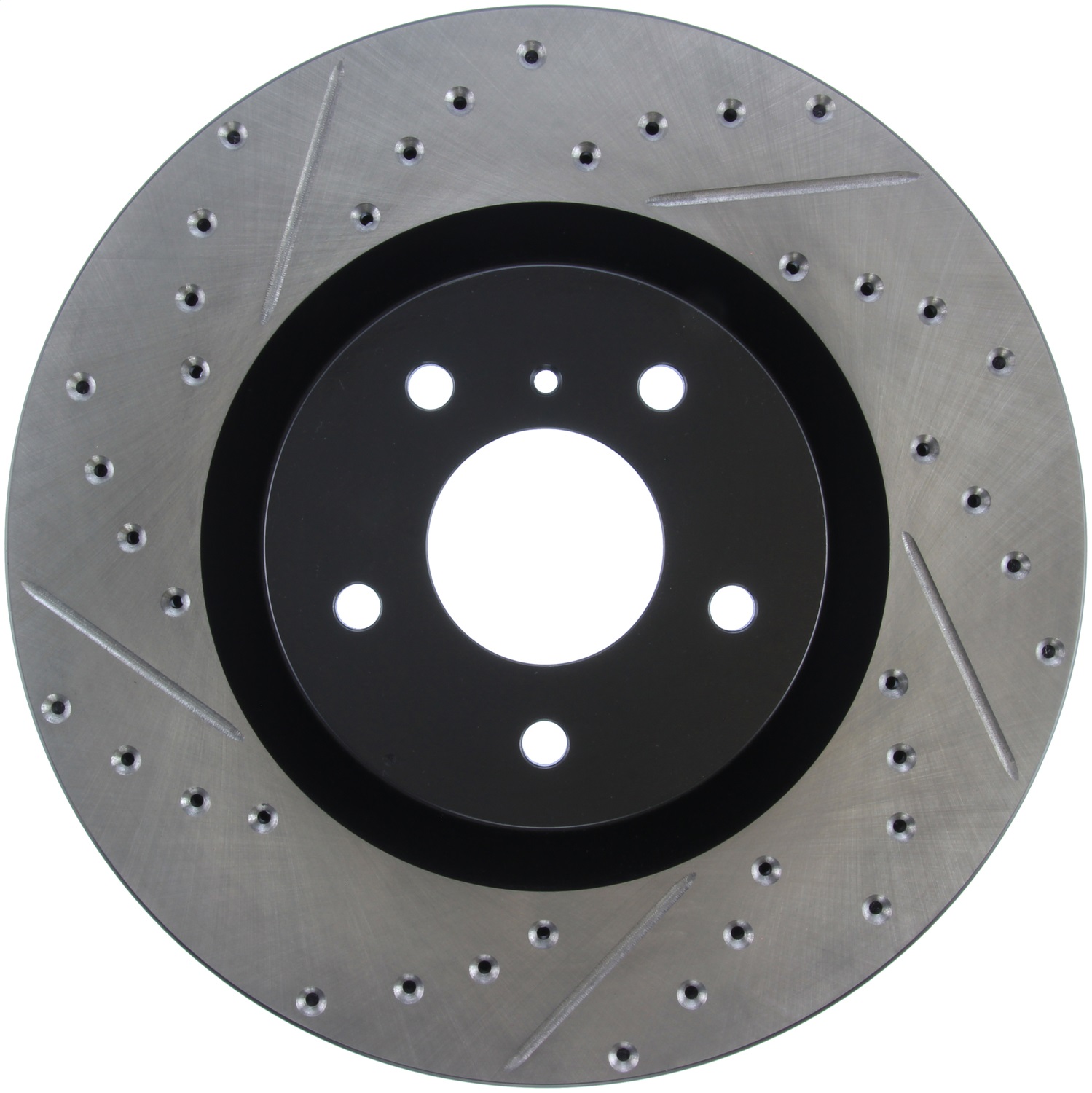 StopTech 127.42076R Sport Cross-Drilled And Slotted Disc Brake Rotor