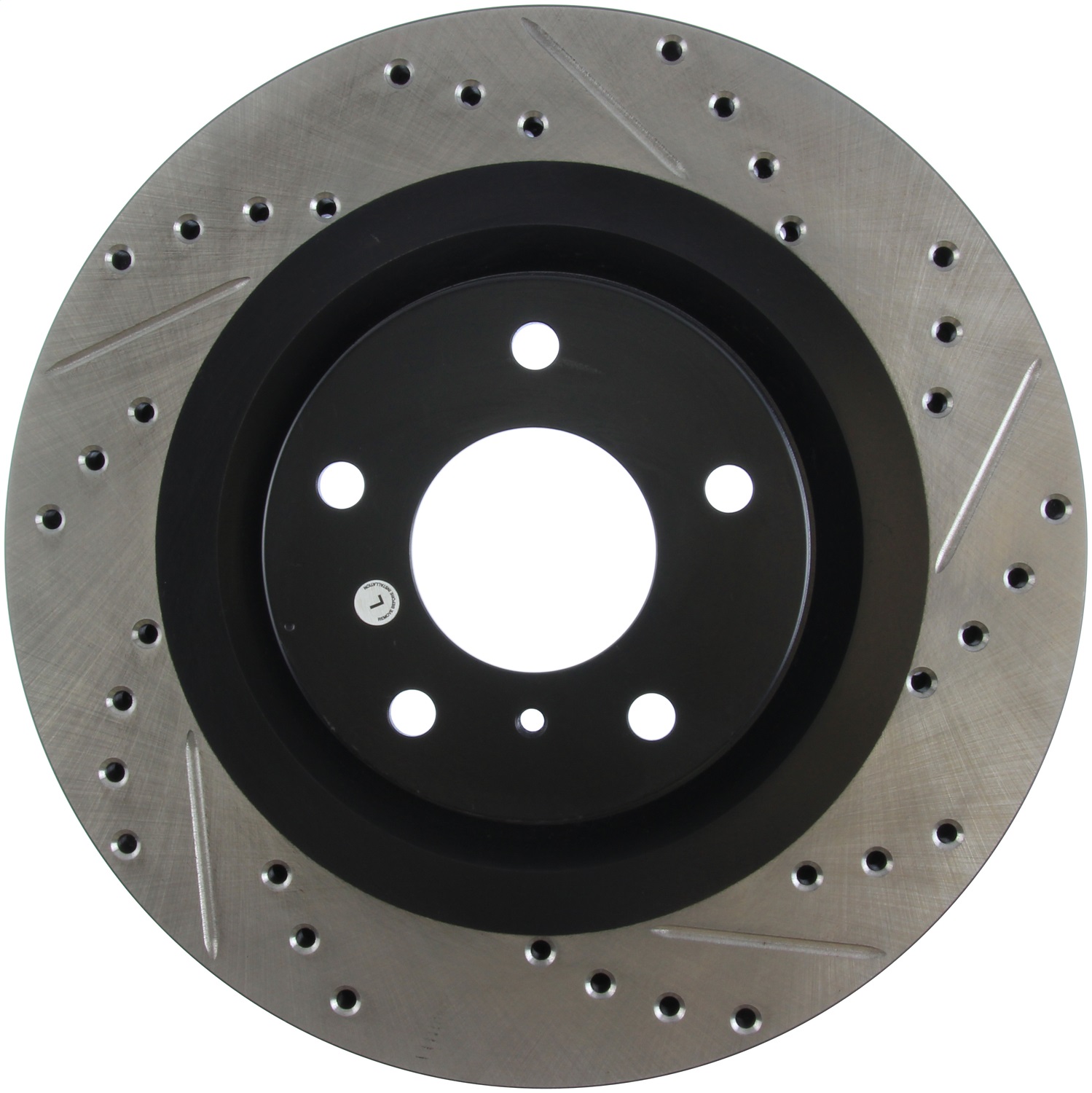 StopTech 127.42080L Sport Cross-Drilled And Slotted Disc Brake Rotor