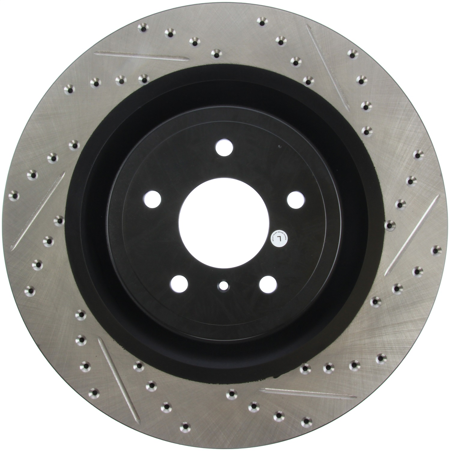 StopTech 127.42100L Sport Cross-Drilled And Slotted Disc Brake Rotor