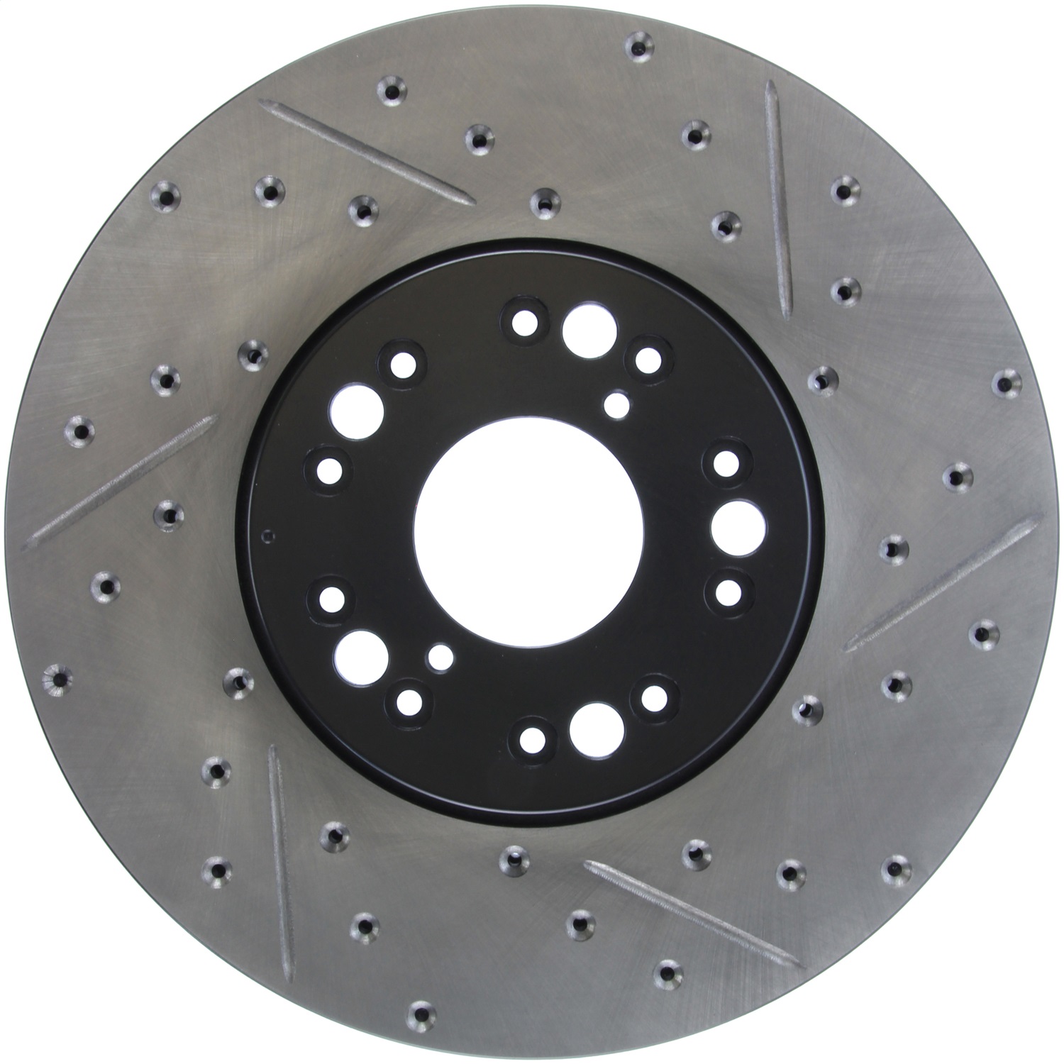 StopTech 127.44083L Sport Cross-Drilled And Slotted Disc Brake Rotor