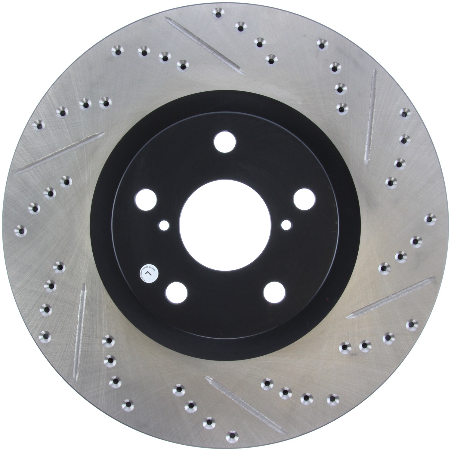 StopTech 127.44103L Select Sport Cross-Drilled And Slotted Disc Brake Rotor