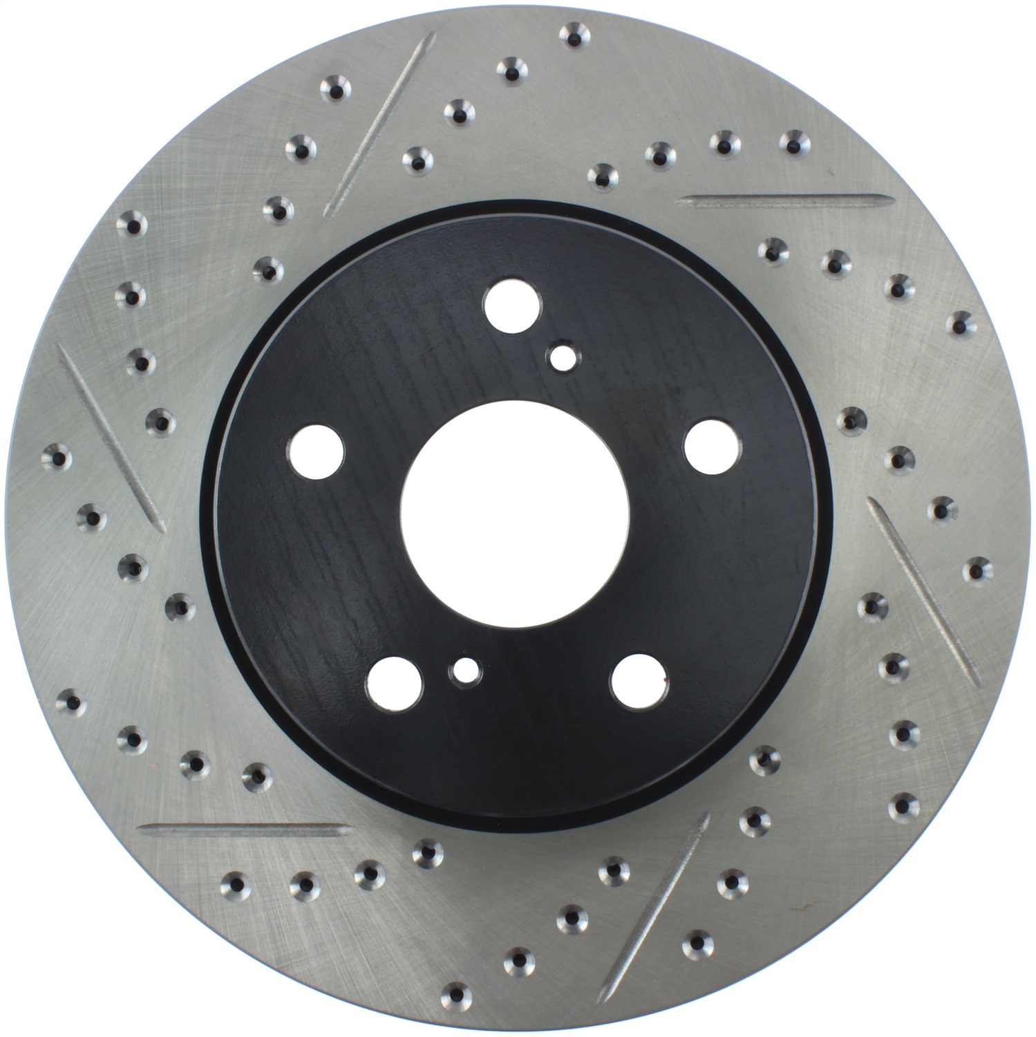StopTech 127.44125R Sport Cross-Drilled And Slotted Disc Brake Rotor