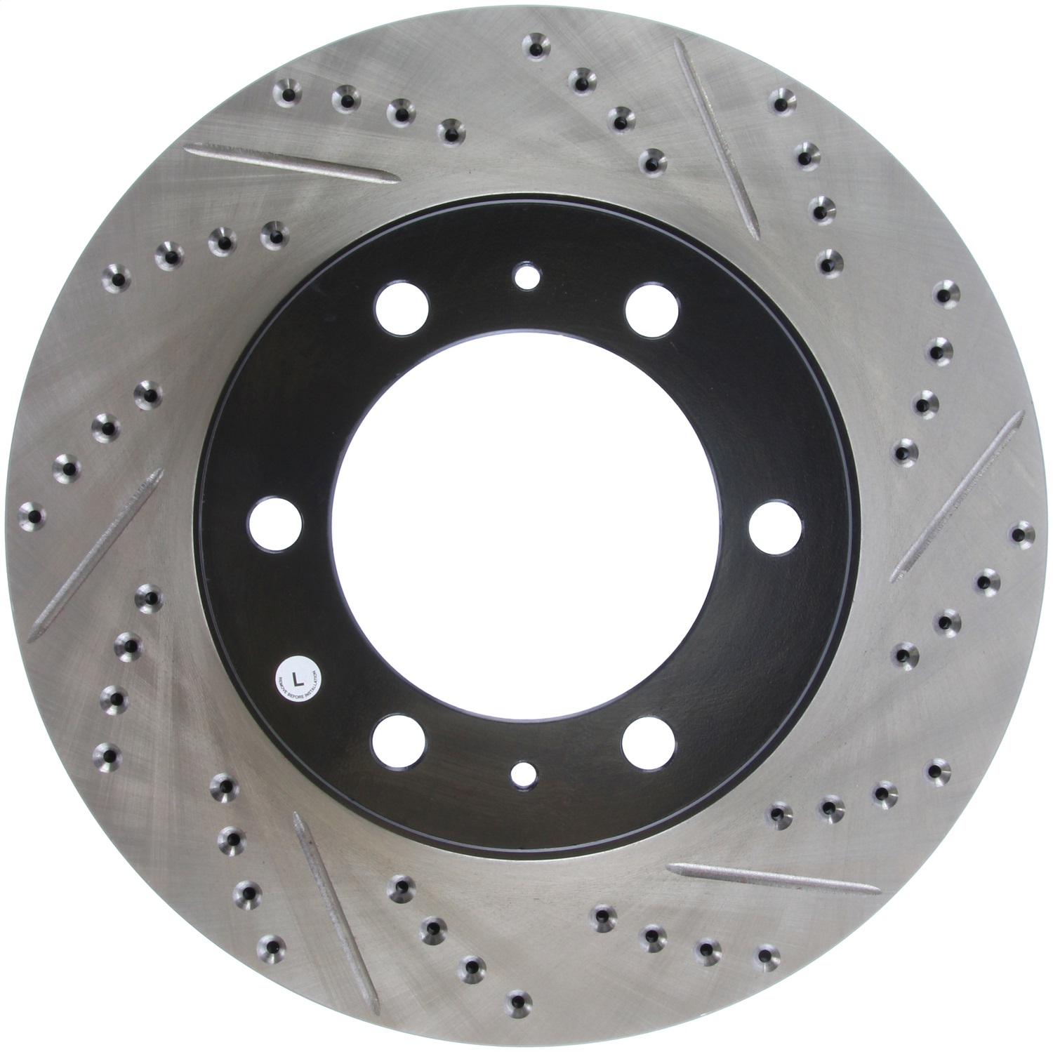 StopTech 127.44129L Sport Cross-Drilled And Slotted Disc Brake Rotor