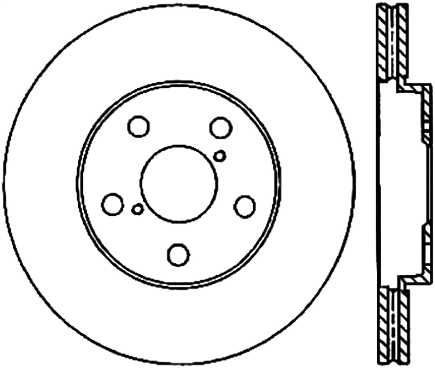 StopTech 127.44138L Sport Cross-Drilled And Slotted Disc Brake Rotor