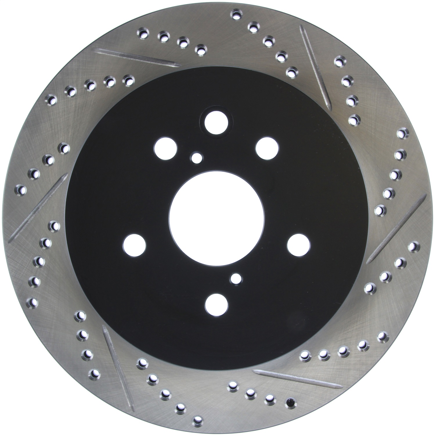 StopTech 127.44141L Sport Cross-Drilled And Slotted Disc Brake Rotor