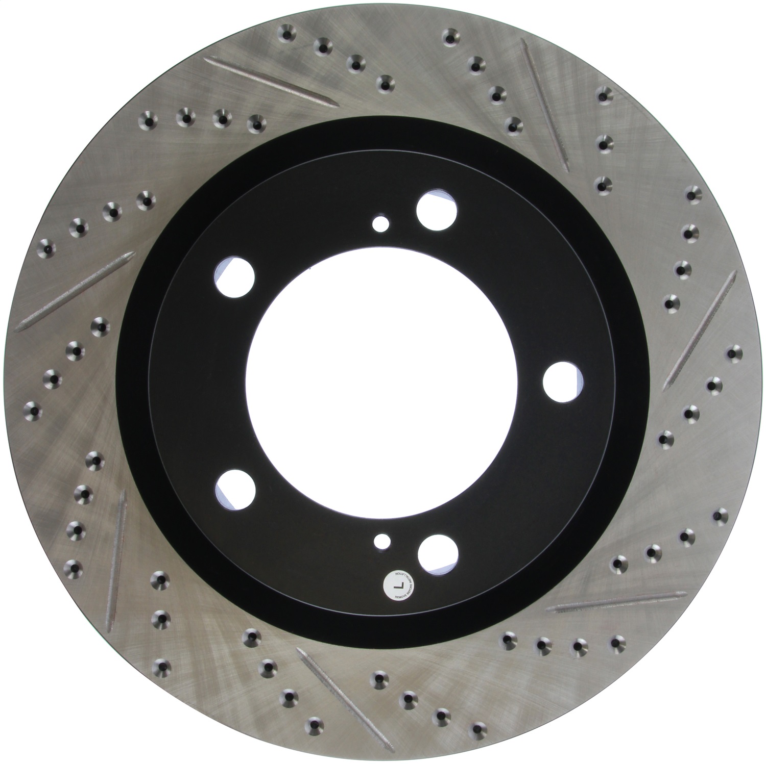 StopTech 127.44156L Sport Cross-Drilled And Slotted Disc Brake Rotor