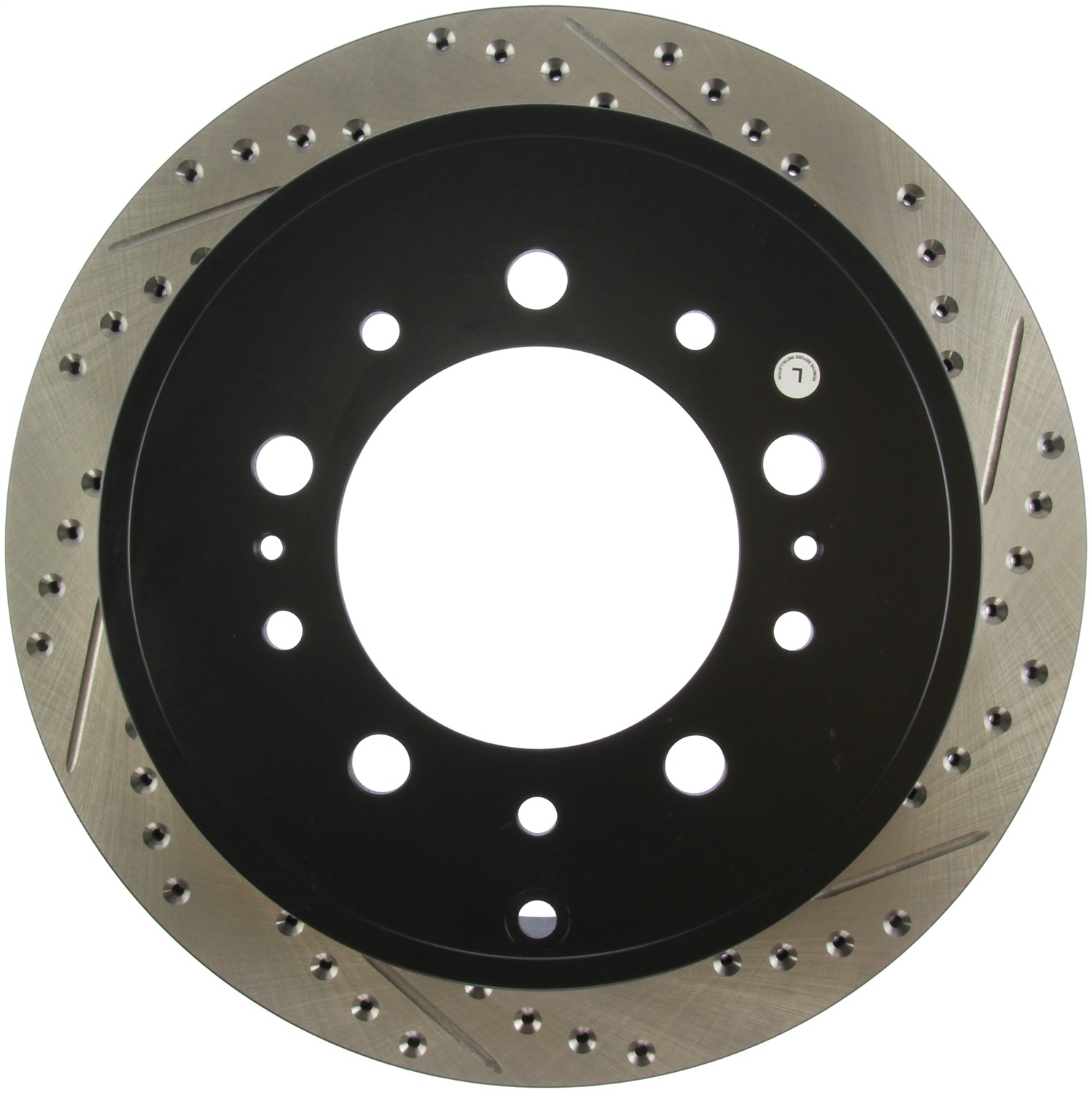 StopTech 127.44157L Sport Cross-Drilled And Slotted Disc Brake Rotor