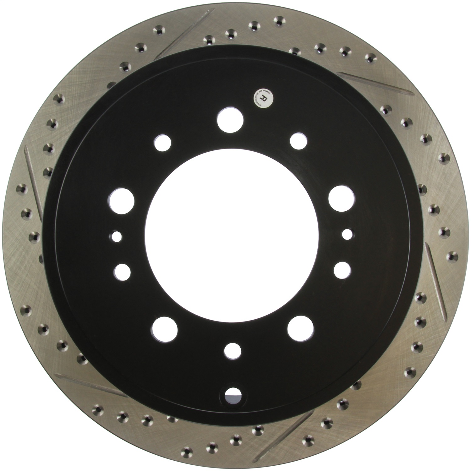 StopTech 127.44157R Sport Cross-Drilled And Slotted Disc Brake Rotor