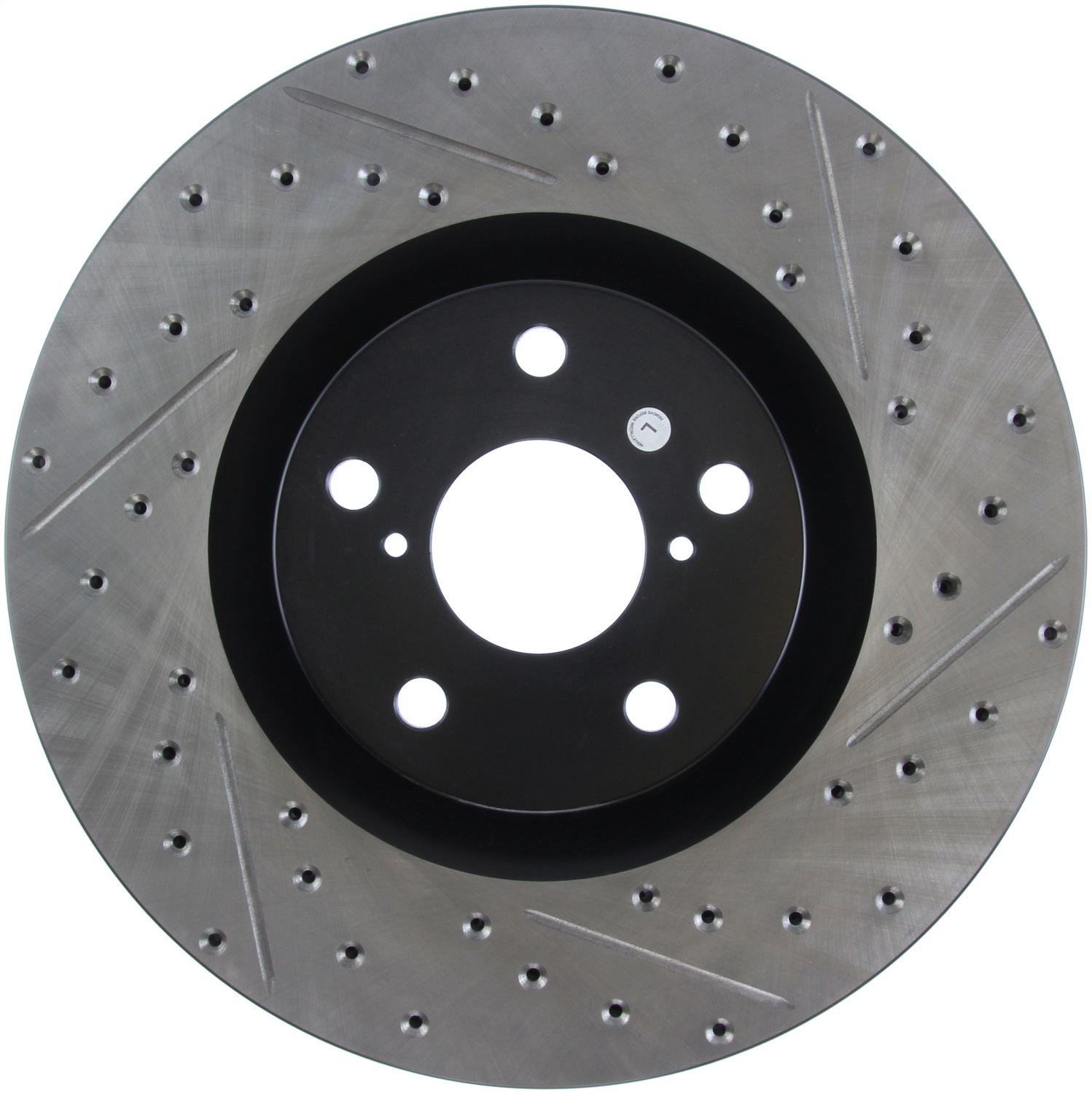 StopTech 127.44184L Sport Cross-Drilled And Slotted Disc Brake Rotor
