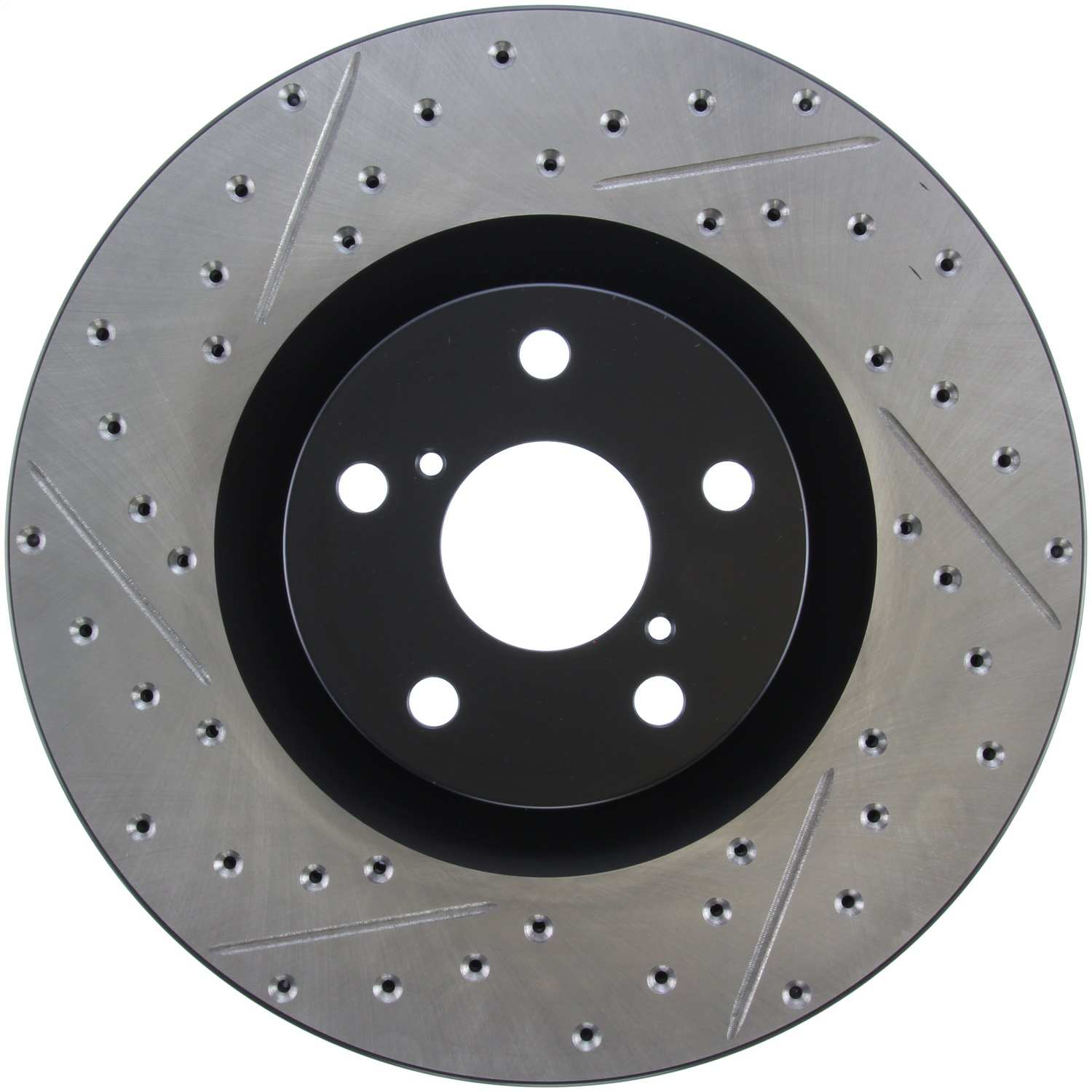 StopTech 127.44185R Sport Cross-Drilled And Slotted Disc Brake Rotor