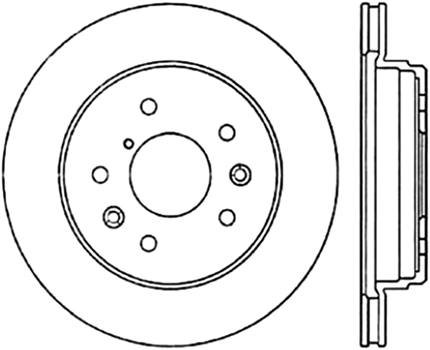 StopTech 127.45024L Sport Cross-Drilled And Slotted Disc Brake Rotor Fits RX-7