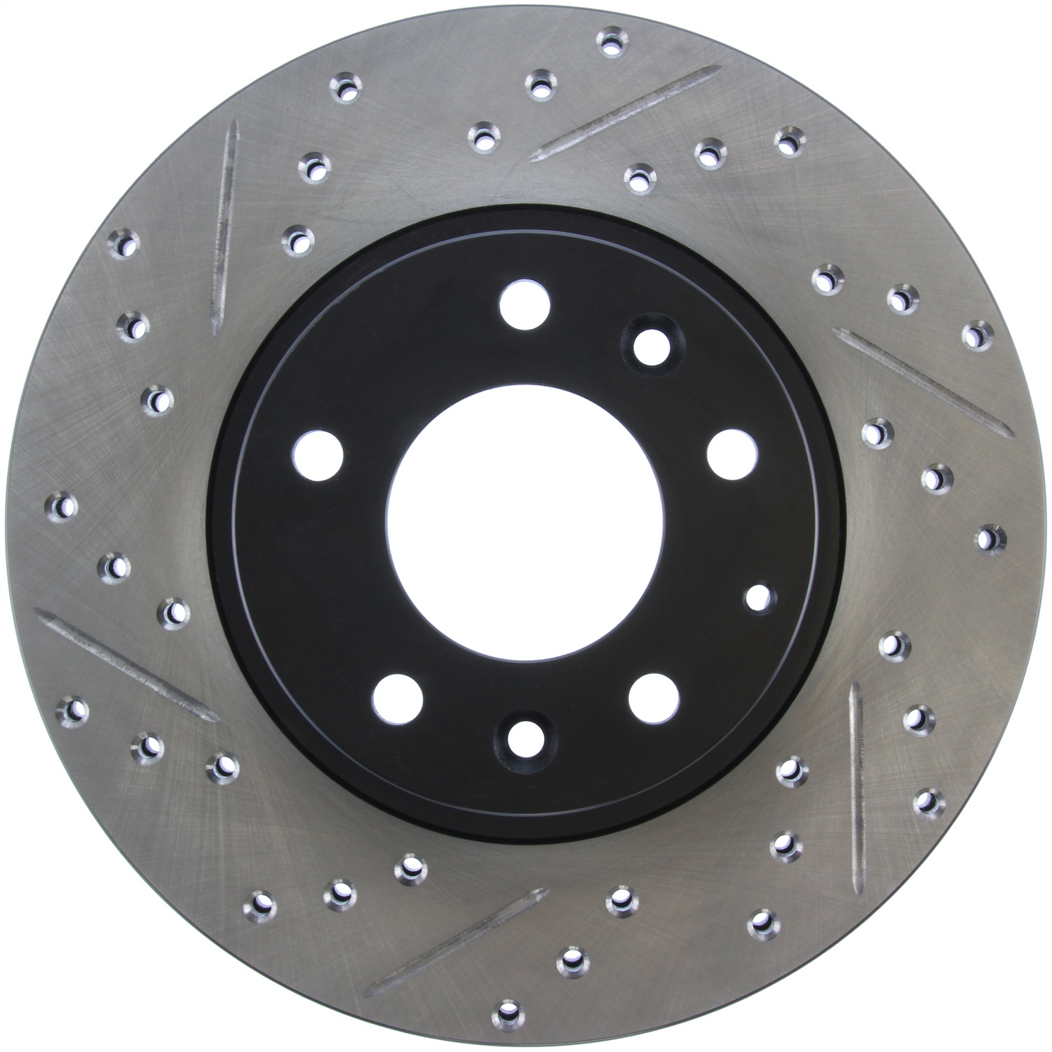StopTech 127.45051R Sport Cross-Drilled And Slotted Disc Brake Rotor Fits RX-7