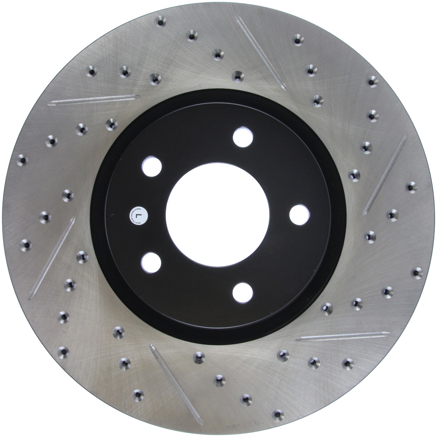 StopTech 127.45078L Sport Cross-Drilled And Slotted Disc Brake Rotor Fits 3