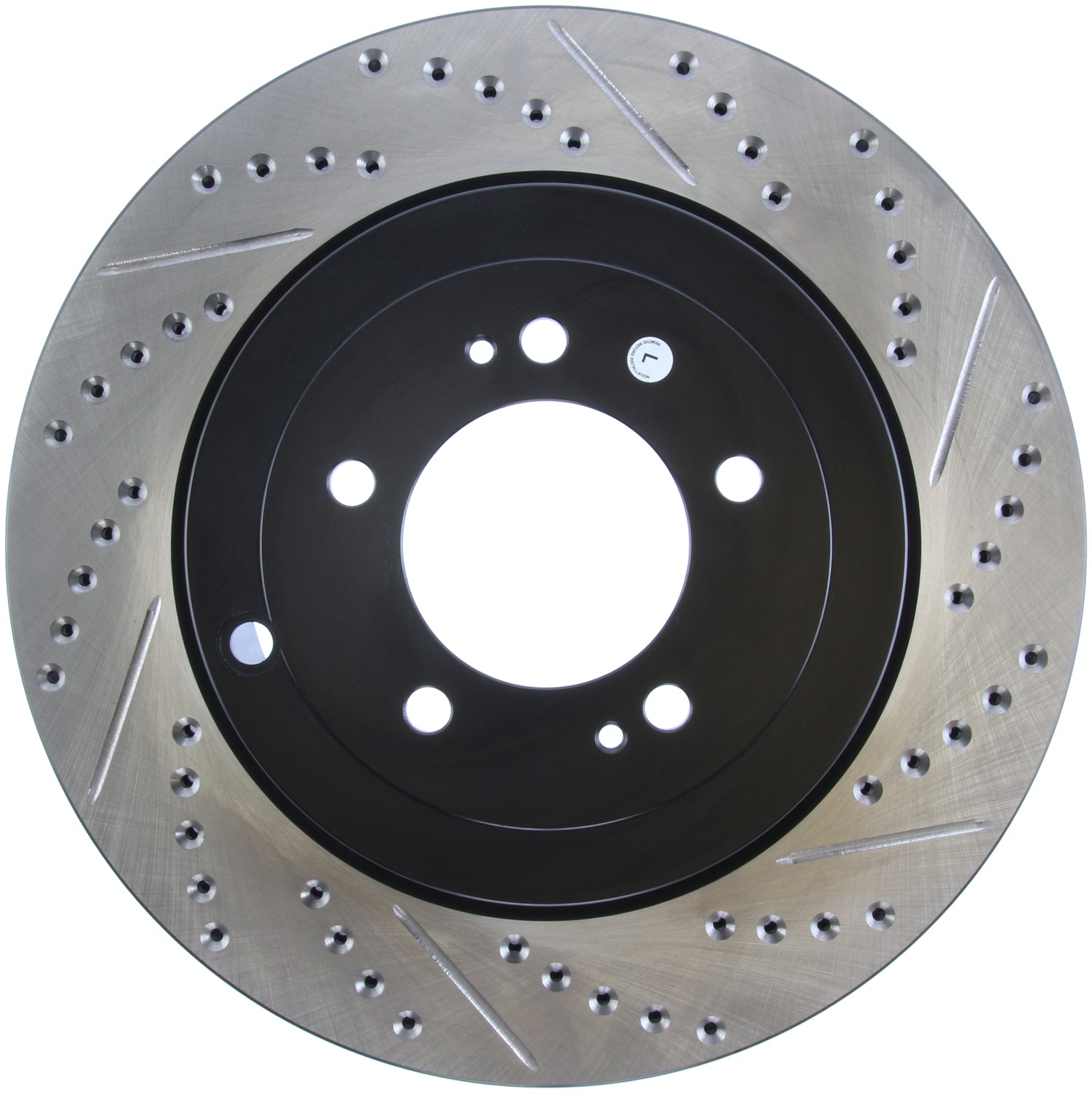 StopTech 127.46075L Sport Cross-Drilled And Slotted Disc Brake Rotor Fits Lancer