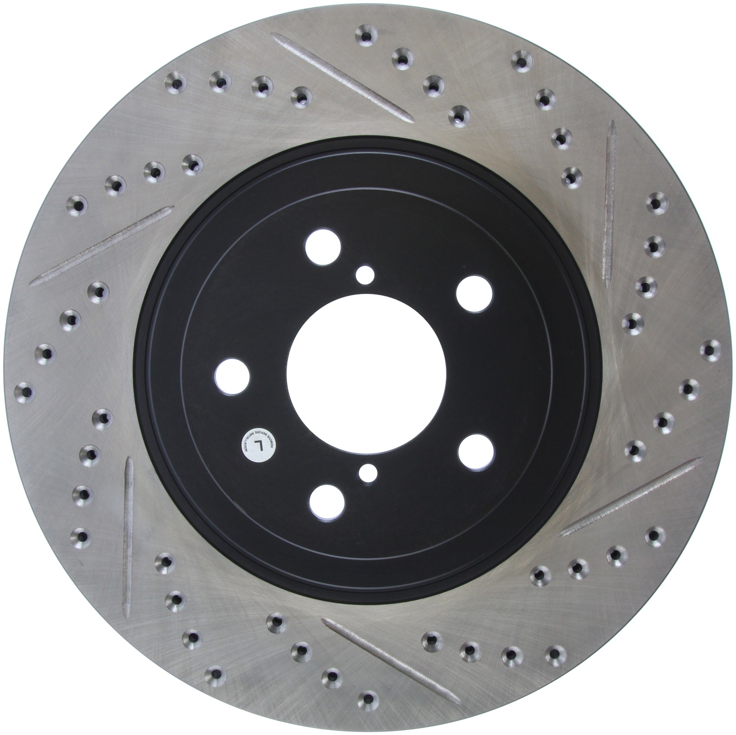 StopTech 127.47021L Sport Cross-Drilled And Slotted Disc Brake Rotor