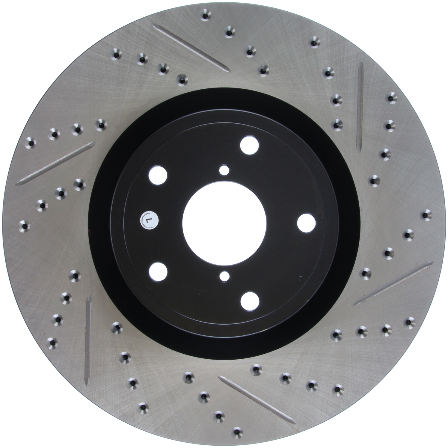 StopTech 127.47022L Sport Cross-Drilled And Slotted Disc Brake Rotor