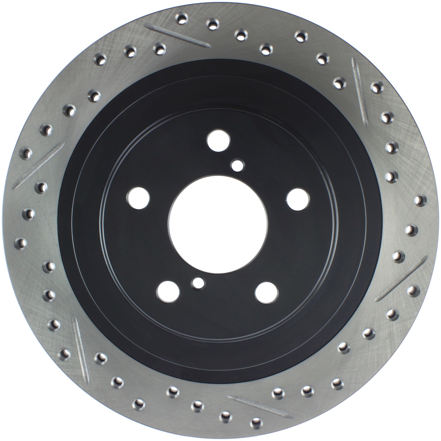 StopTech 127.47025L Sport Cross-Drilled And Slotted Disc Brake Rotor