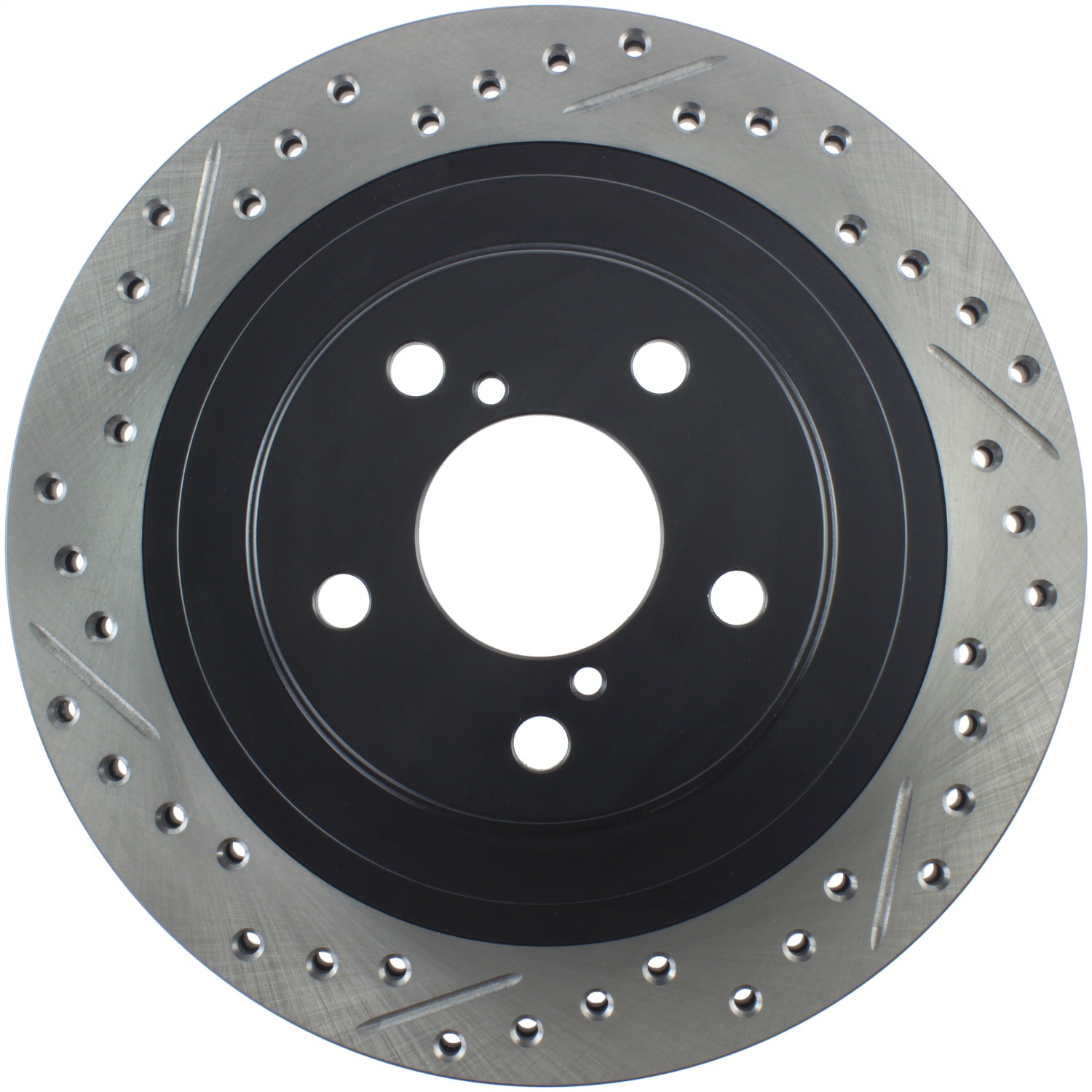 StopTech 127.47025R Sport Cross-Drilled And Slotted Disc Brake Rotor