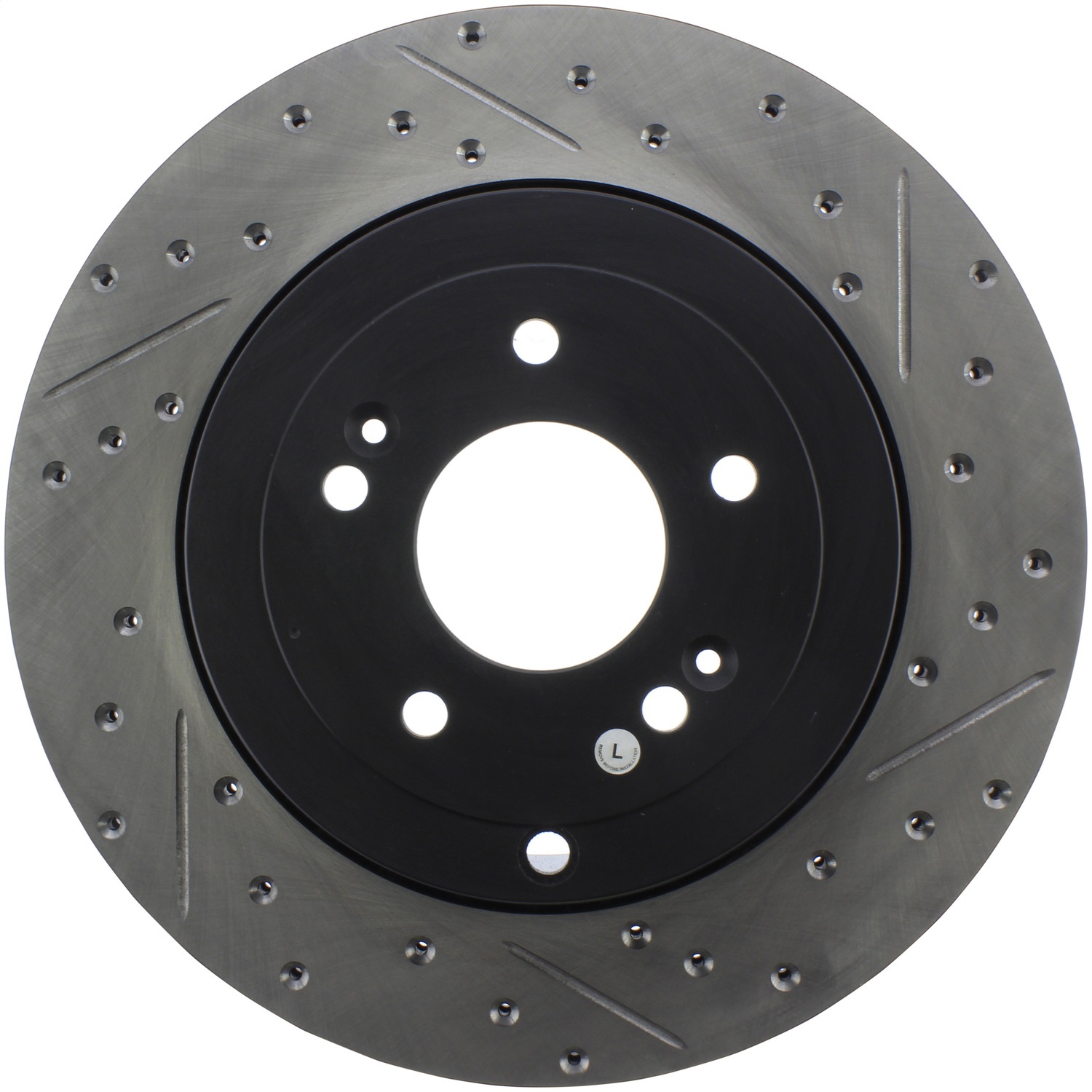 StopTech 127.51035L Sport Cross-Drilled And Slotted Disc Brake Rotor