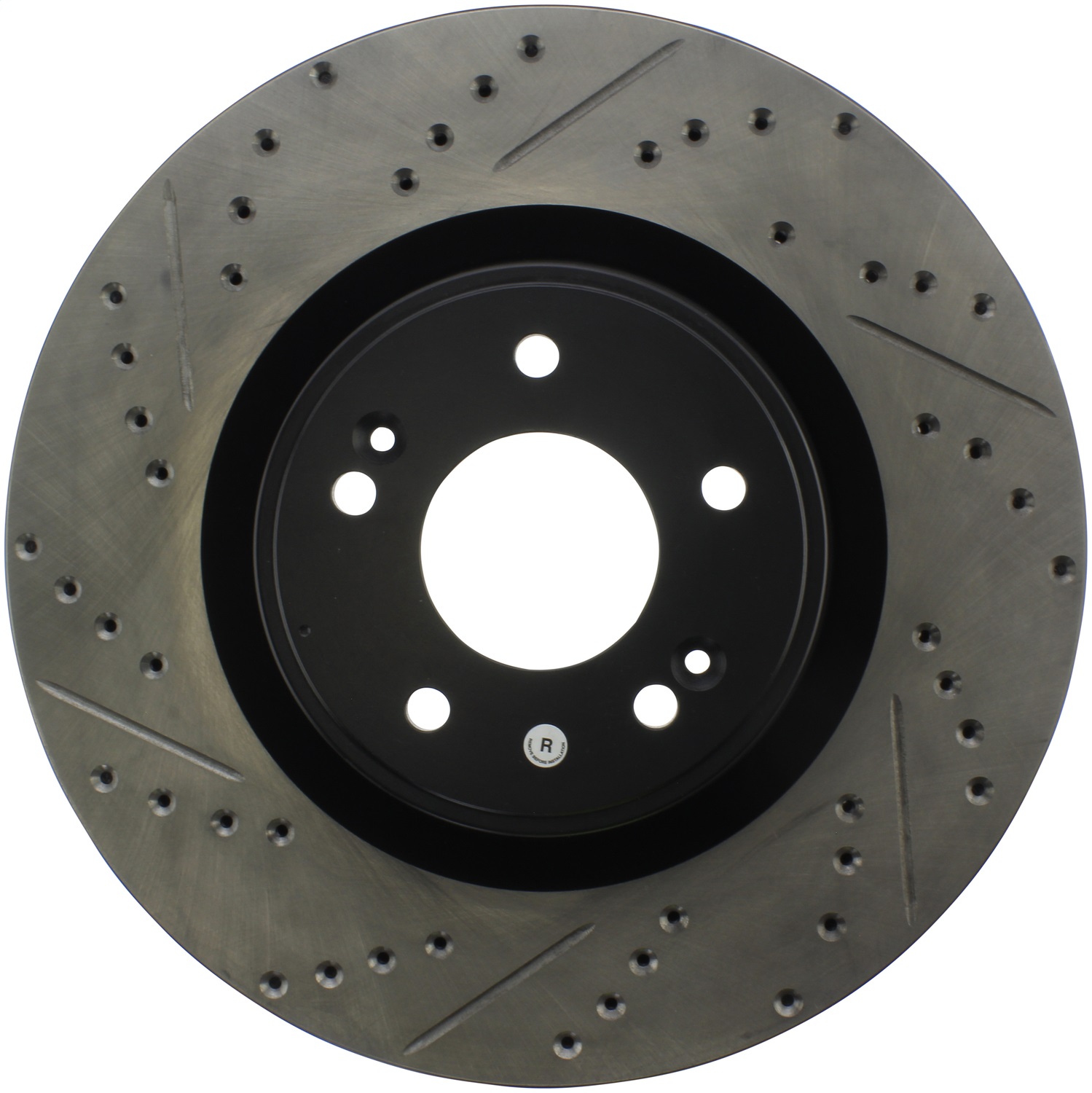 StopTech 127.51036R Sport Cross-Drilled And Slotted Disc Brake Rotor