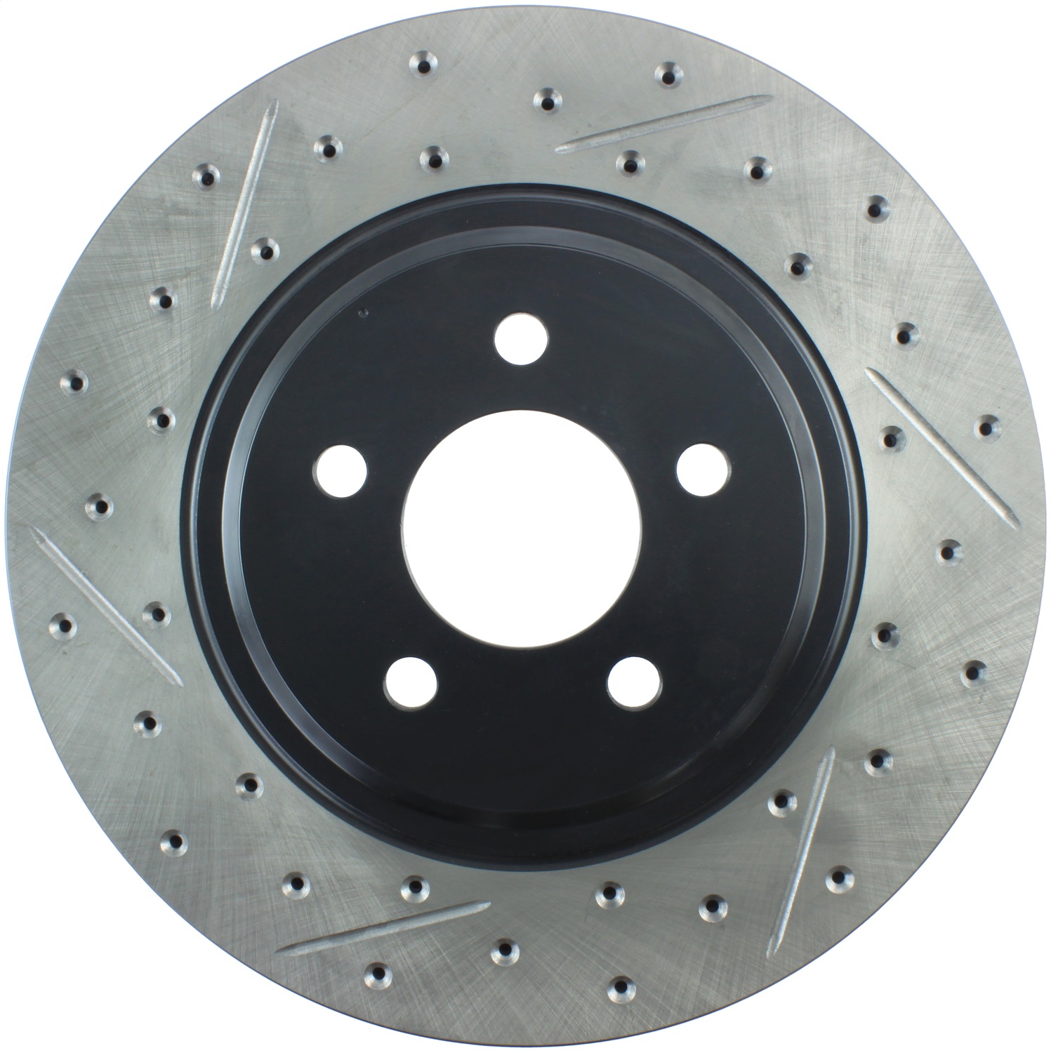 StopTech 127.61045R Sport Cross-Drilled And Slotted Disc Brake Rotor