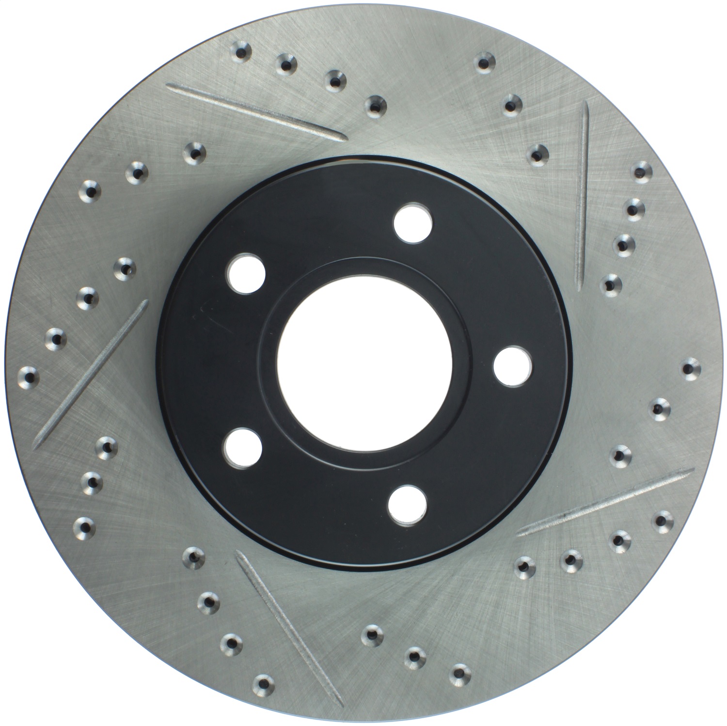 StopTech 127.61100L Sport Cross-Drilled And Slotted Disc Brake Rotor