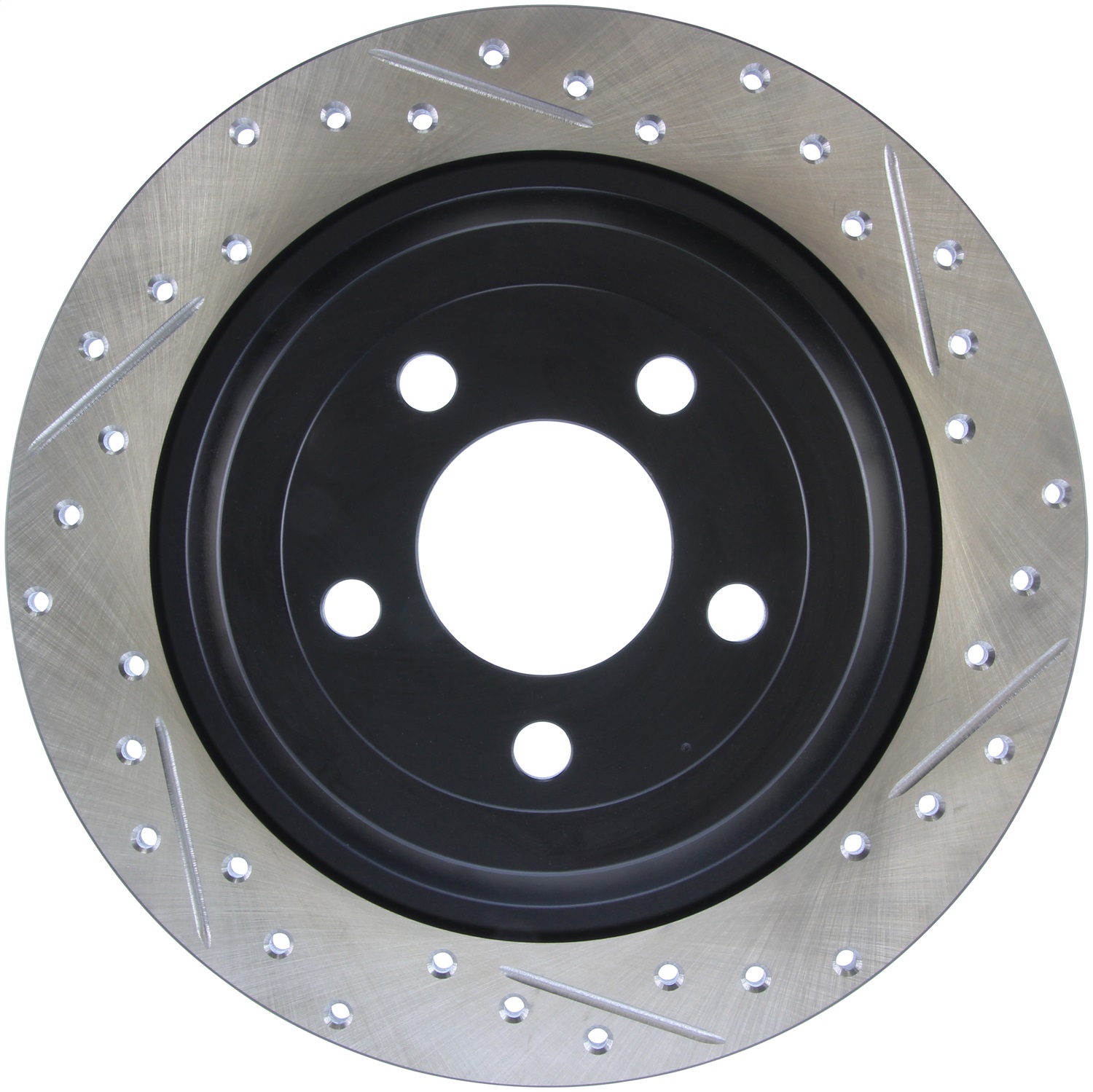 StopTech 127.61111L Sport Cross-Drilled And Slotted Disc Brake Rotor