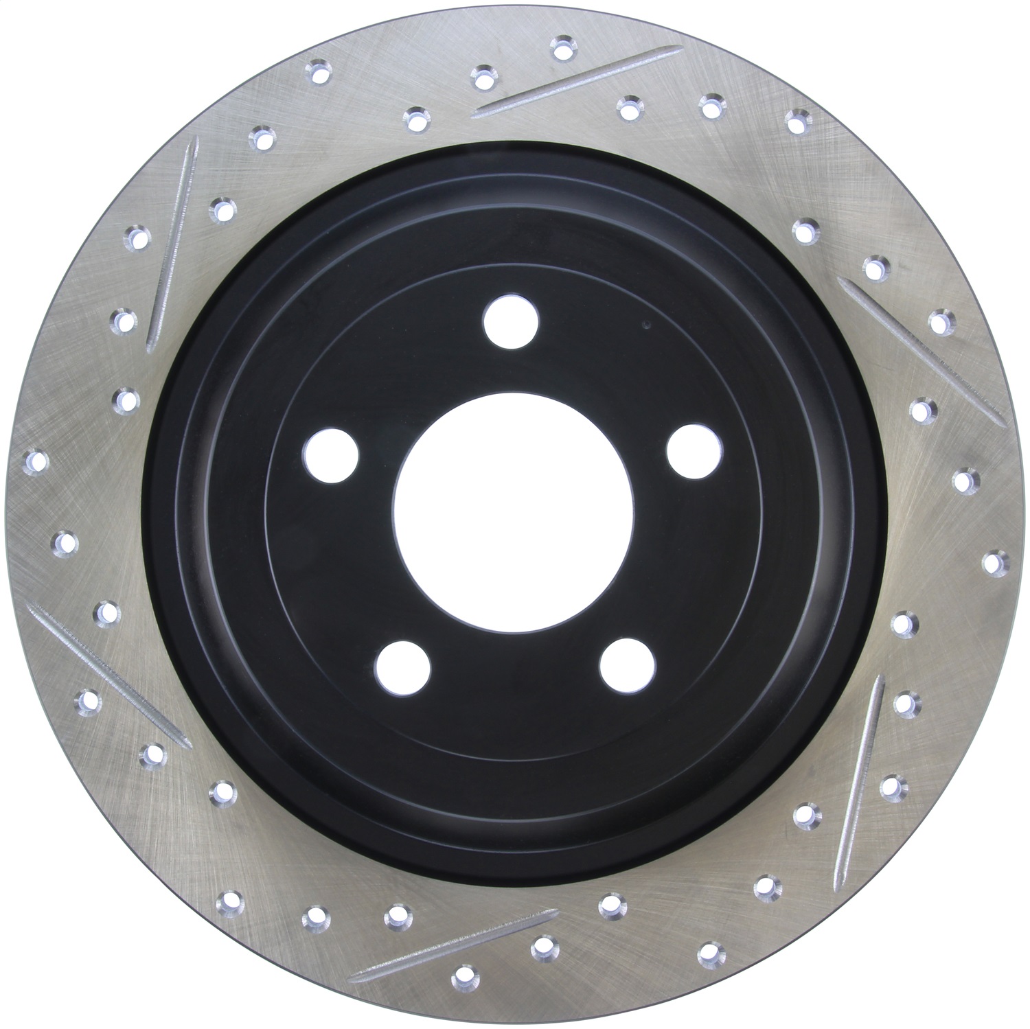 StopTech 127.61111R Sport Cross-Drilled And Slotted Disc Brake Rotor