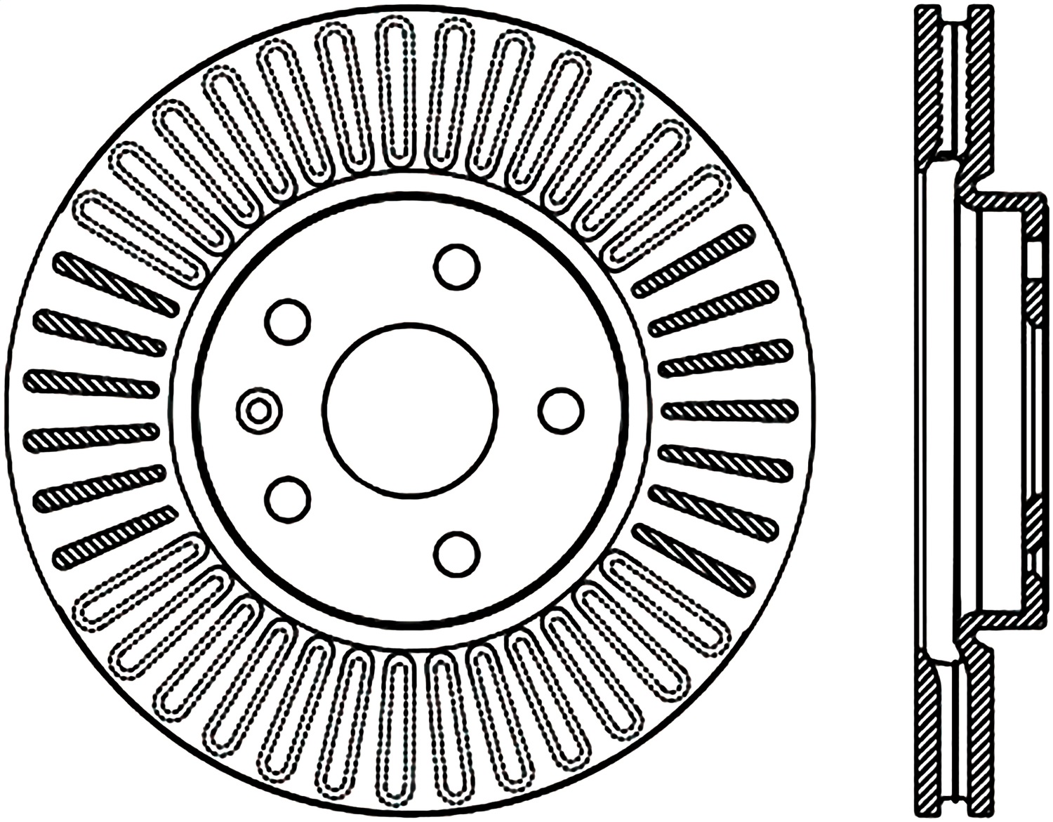 StopTech 127.62120L Sport Cross-Drilled And Slotted Disc Brake Rotor