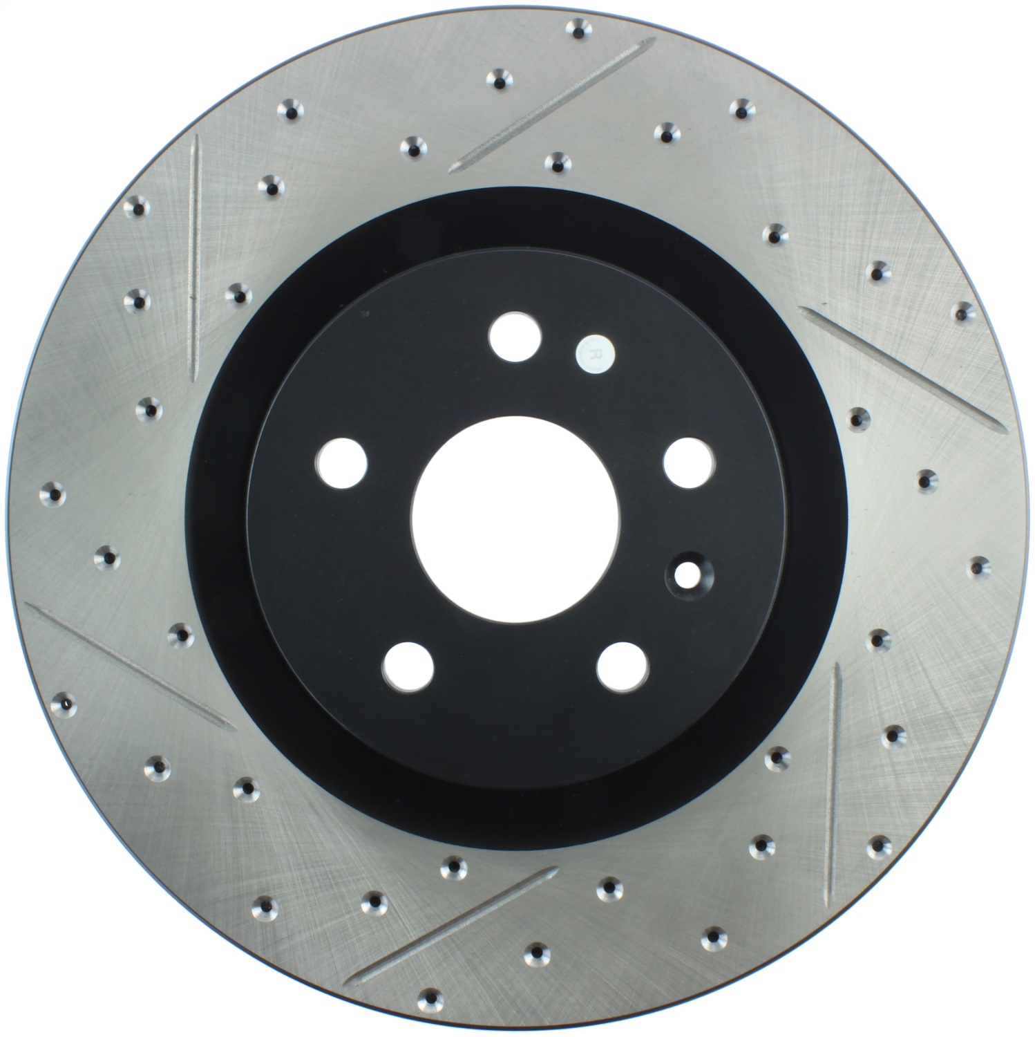 StopTech 127.62124R Sport Cross-Drilled And Slotted Disc Brake Rotor