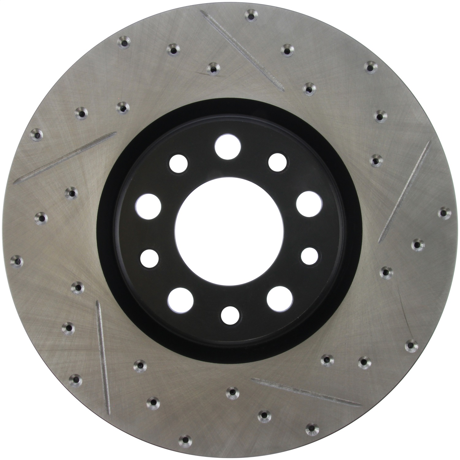 StopTech 127.63080L Sport Cross-Drilled And Slotted Disc Brake Rotor