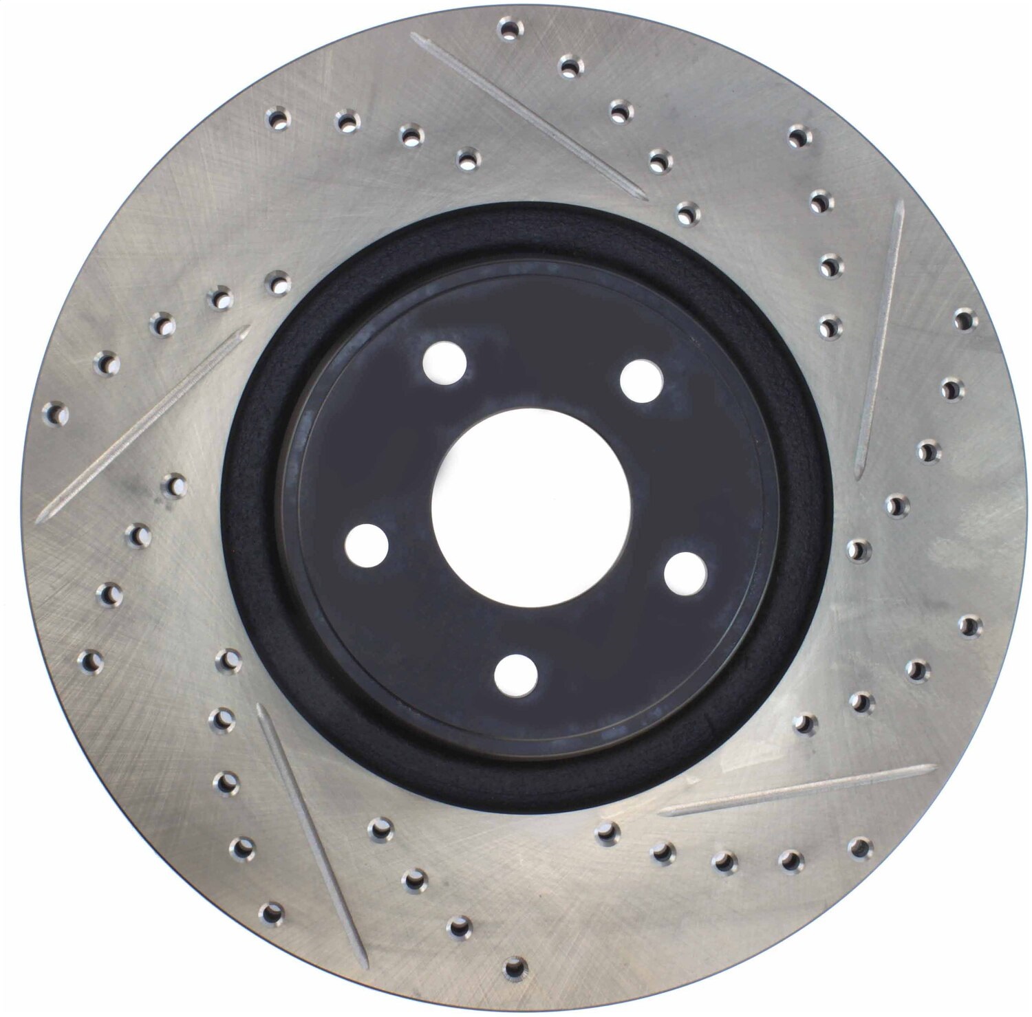 StopTech 127.65146L Sport Cross-Drilled And Slotted Disc Brake Rotor