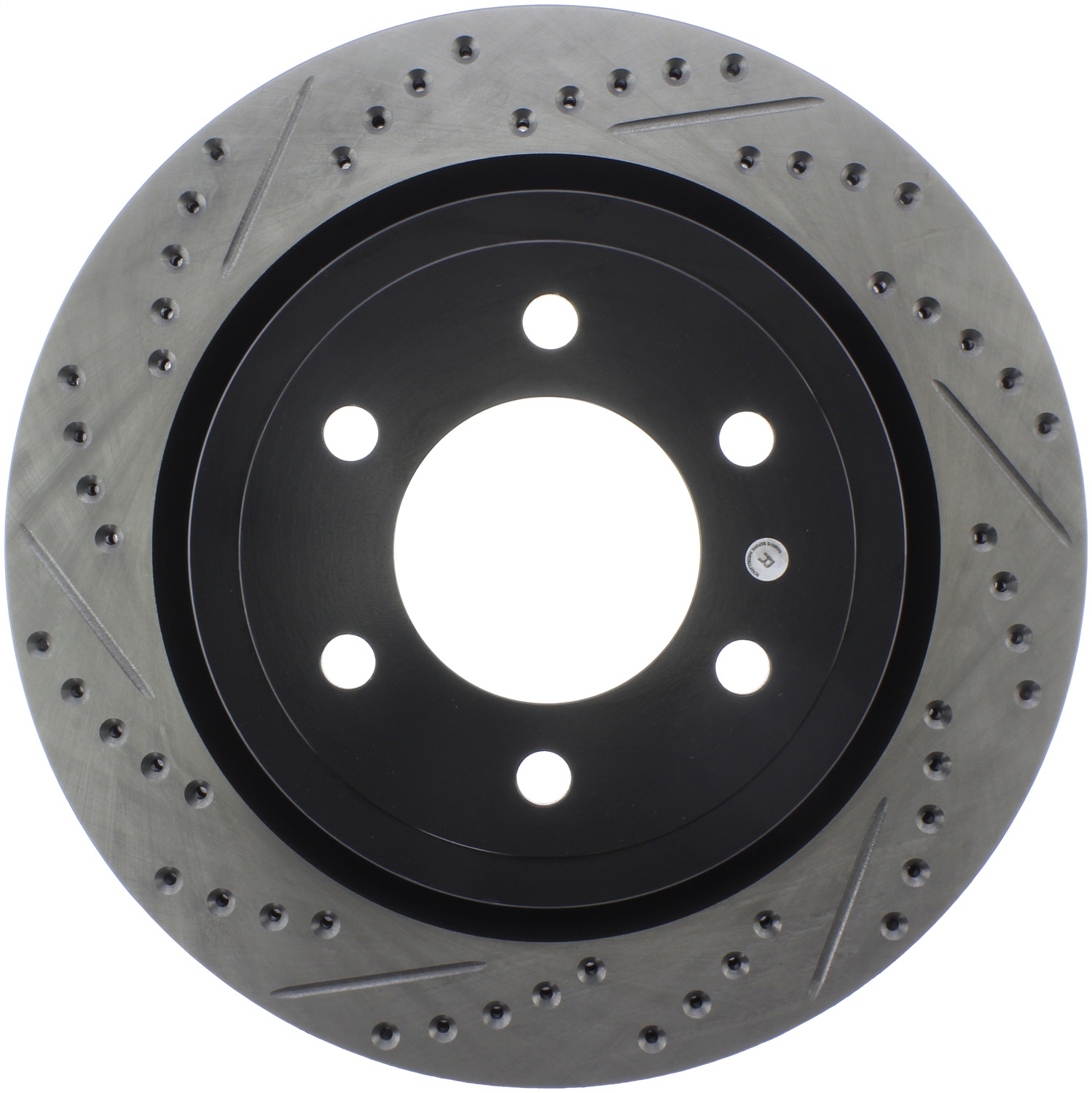 StopTech 127.65153R Sport Cross-Drilled And Slotted Disc Brake Rotor