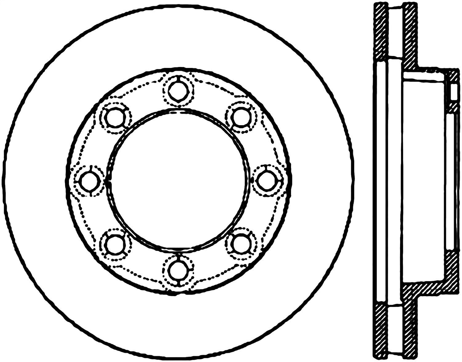 StopTech 127.66003L Sport Cross-Drilled And Slotted Disc Brake Rotor