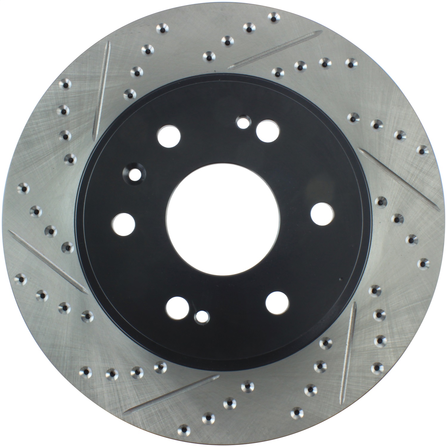 StopTech 127.66057R Sport Cross-Drilled And Slotted Disc Brake Rotor