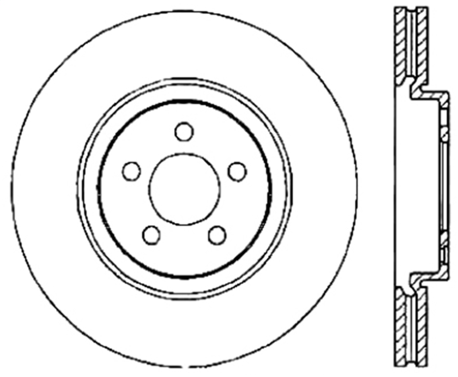 StopTech 128.39038R Sport Cross-Drilled Disc Brake Rotor