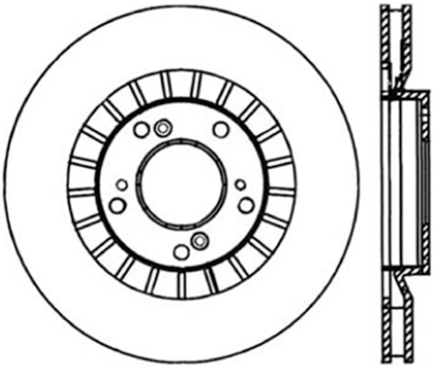 StopTech 128.40048L Sport Cross-Drilled Disc Brake Rotor Fits 00-09 S2000