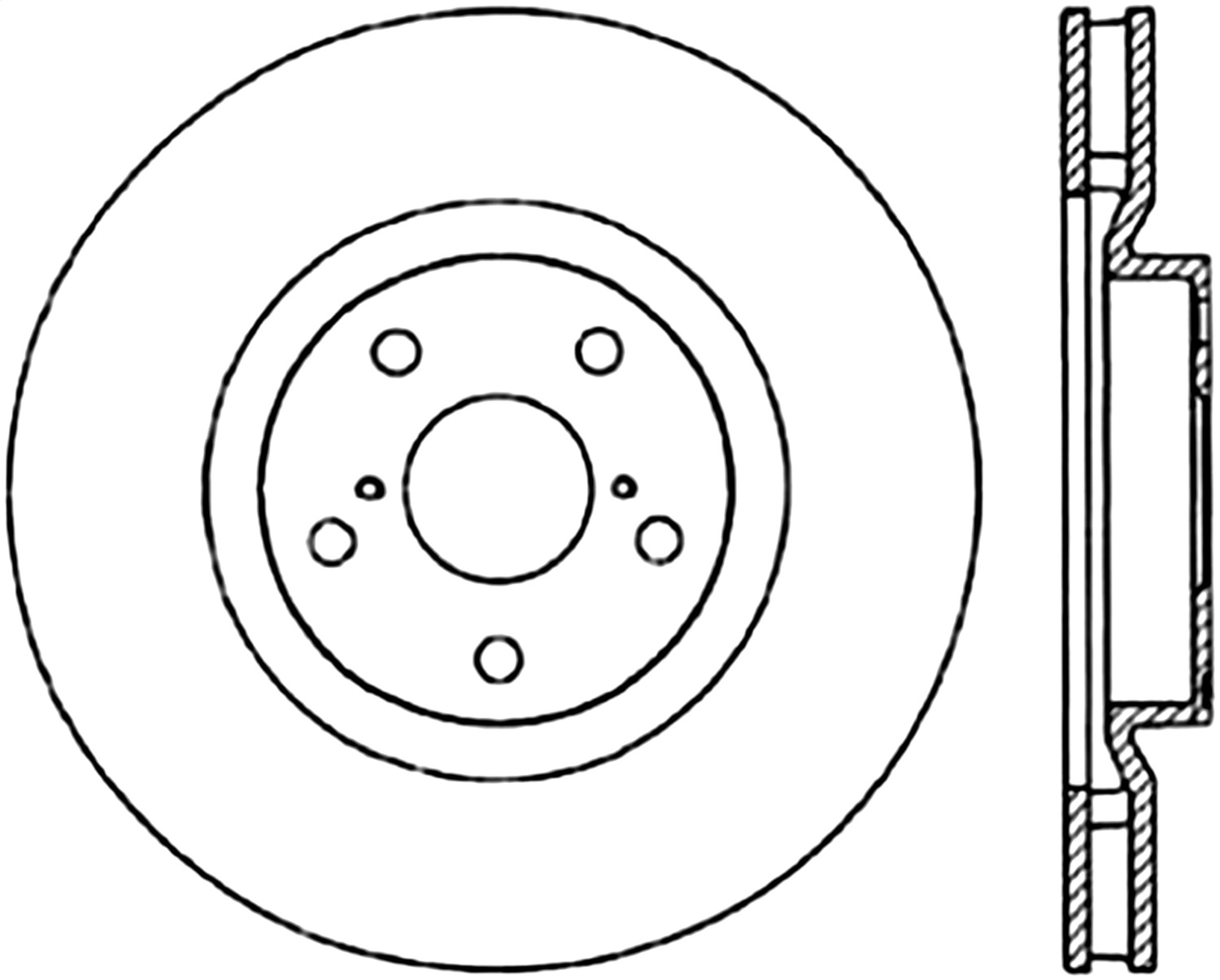 StopTech 128.44104R Sport Cross-Drilled Disc Brake Rotor Fits 93-98 Supra