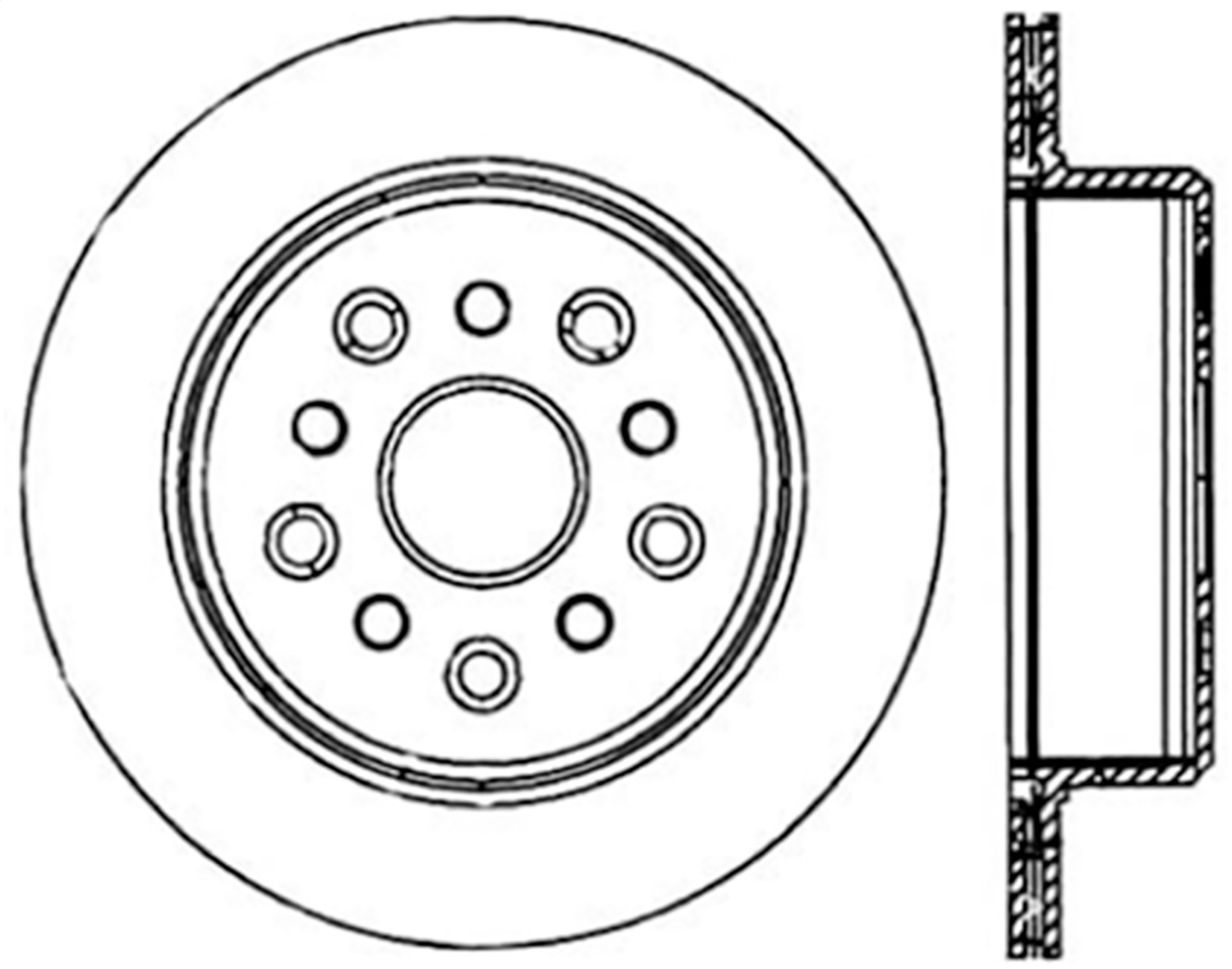 StopTech 128.44105L Sport Cross-Drilled Disc Brake Rotor Fits 93-98 Supra