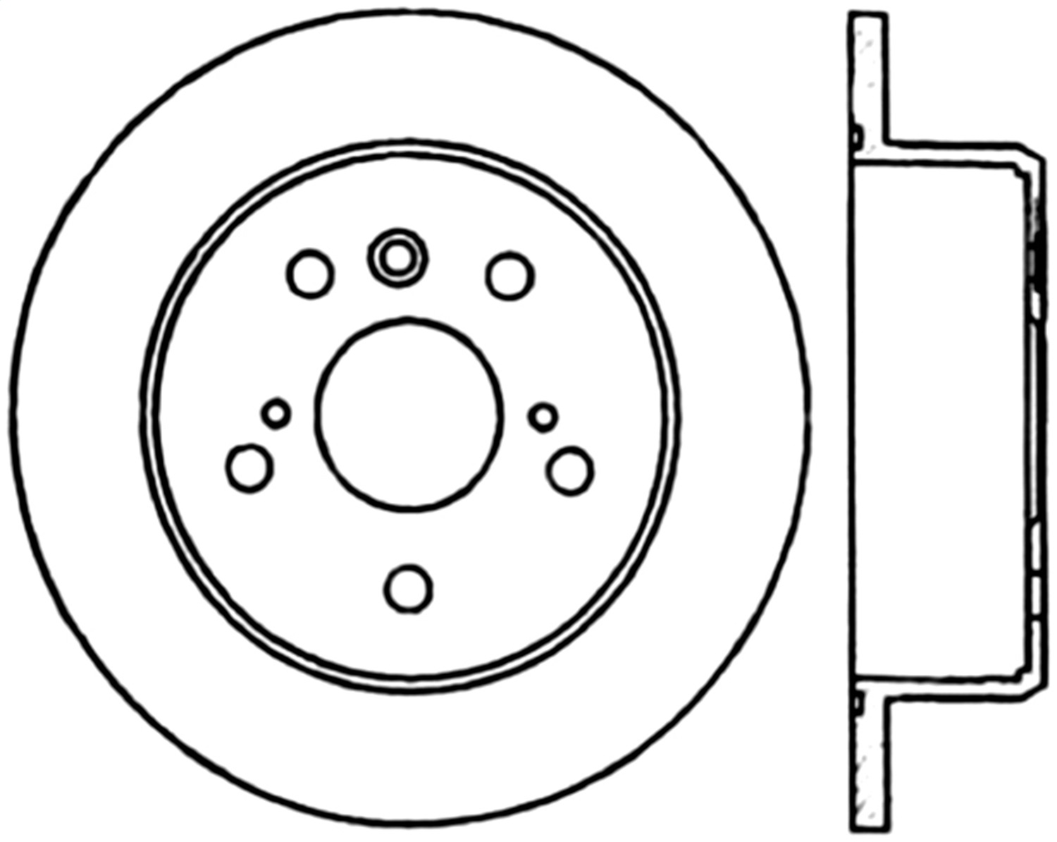 StopTech 128.44126R Sport Cross-Drilled Disc Brake Rotor