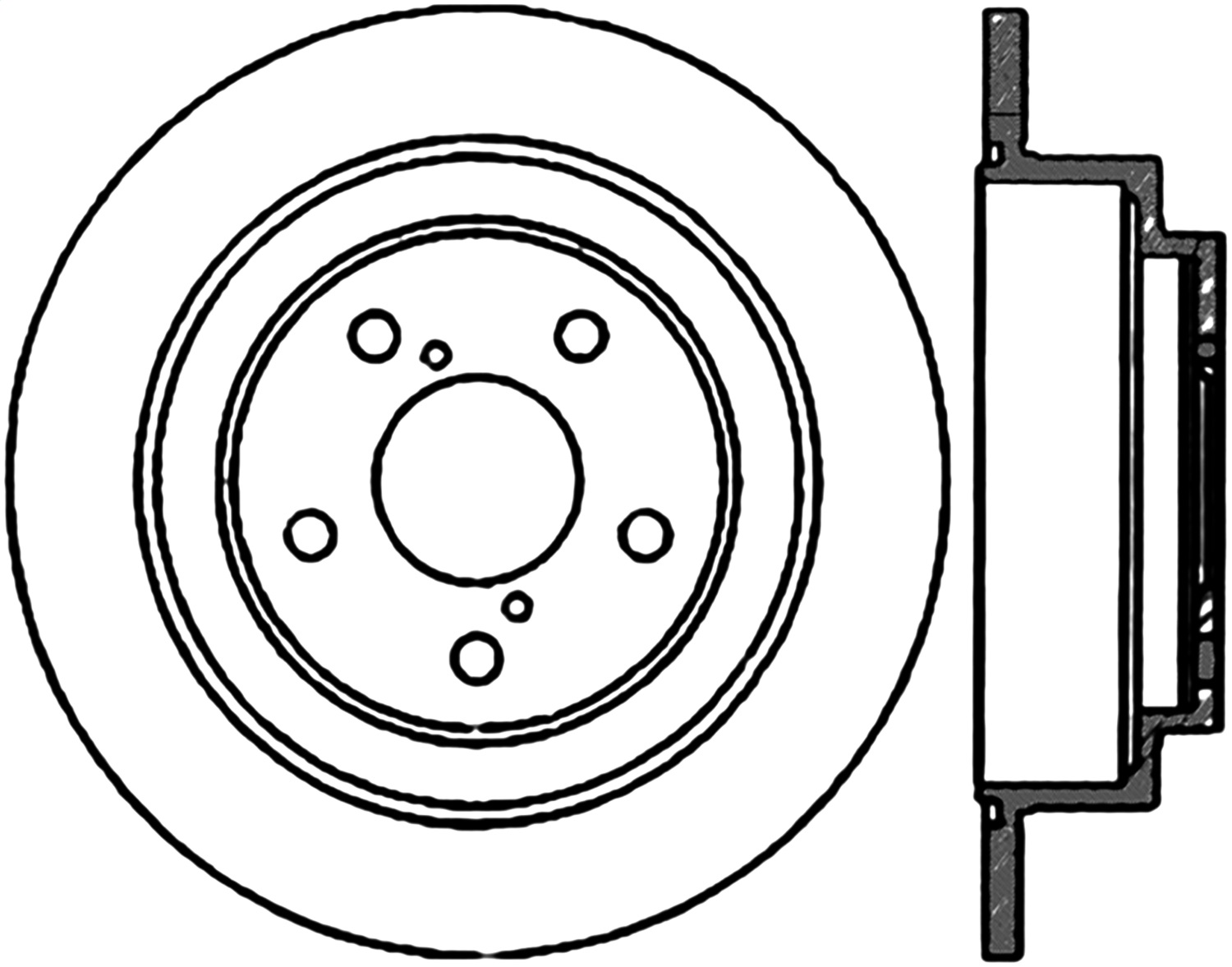 StopTech 128.47011L Sport Cross-Drilled Disc Brake Rotor