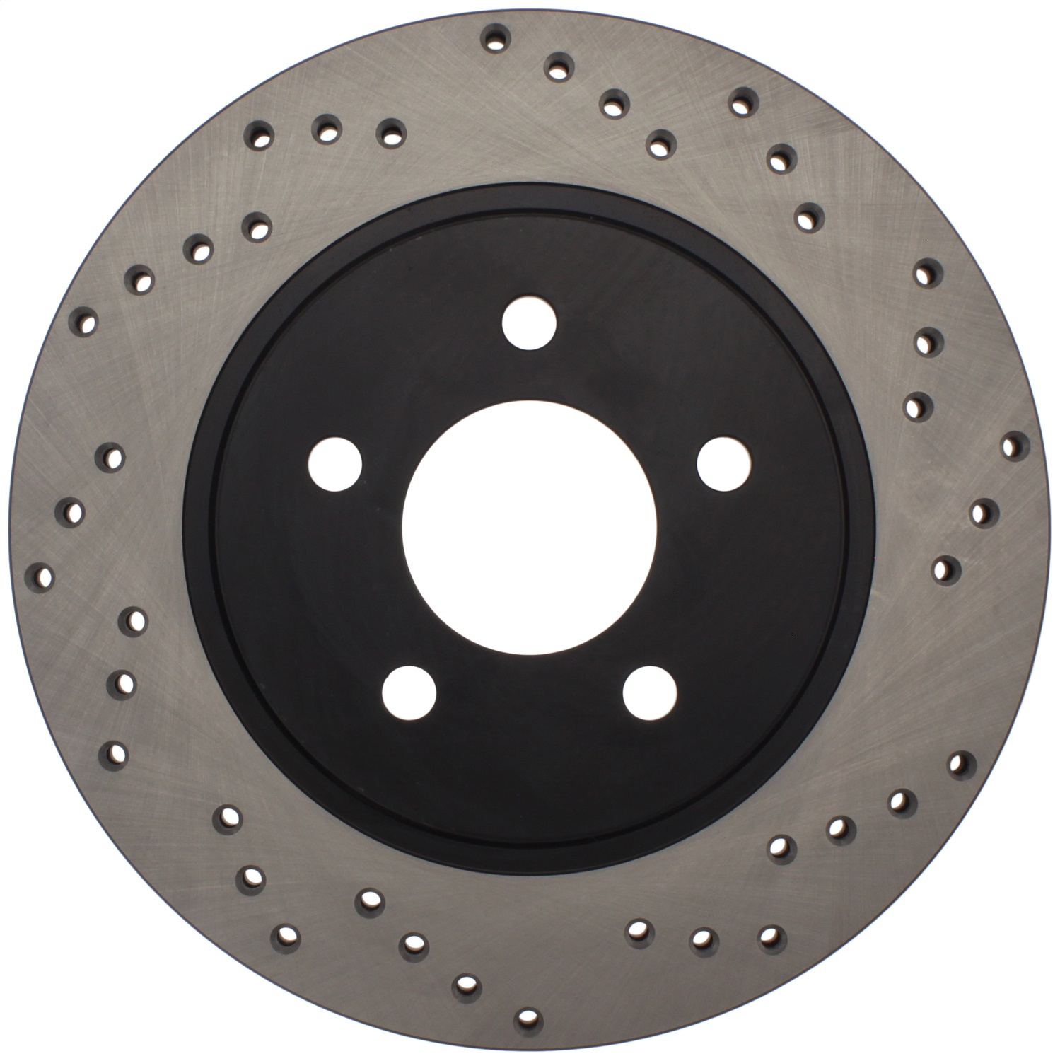 StopTech 128.61087R Sport Cross-Drilled Disc Brake Rotor Fits 05-14 Mustang