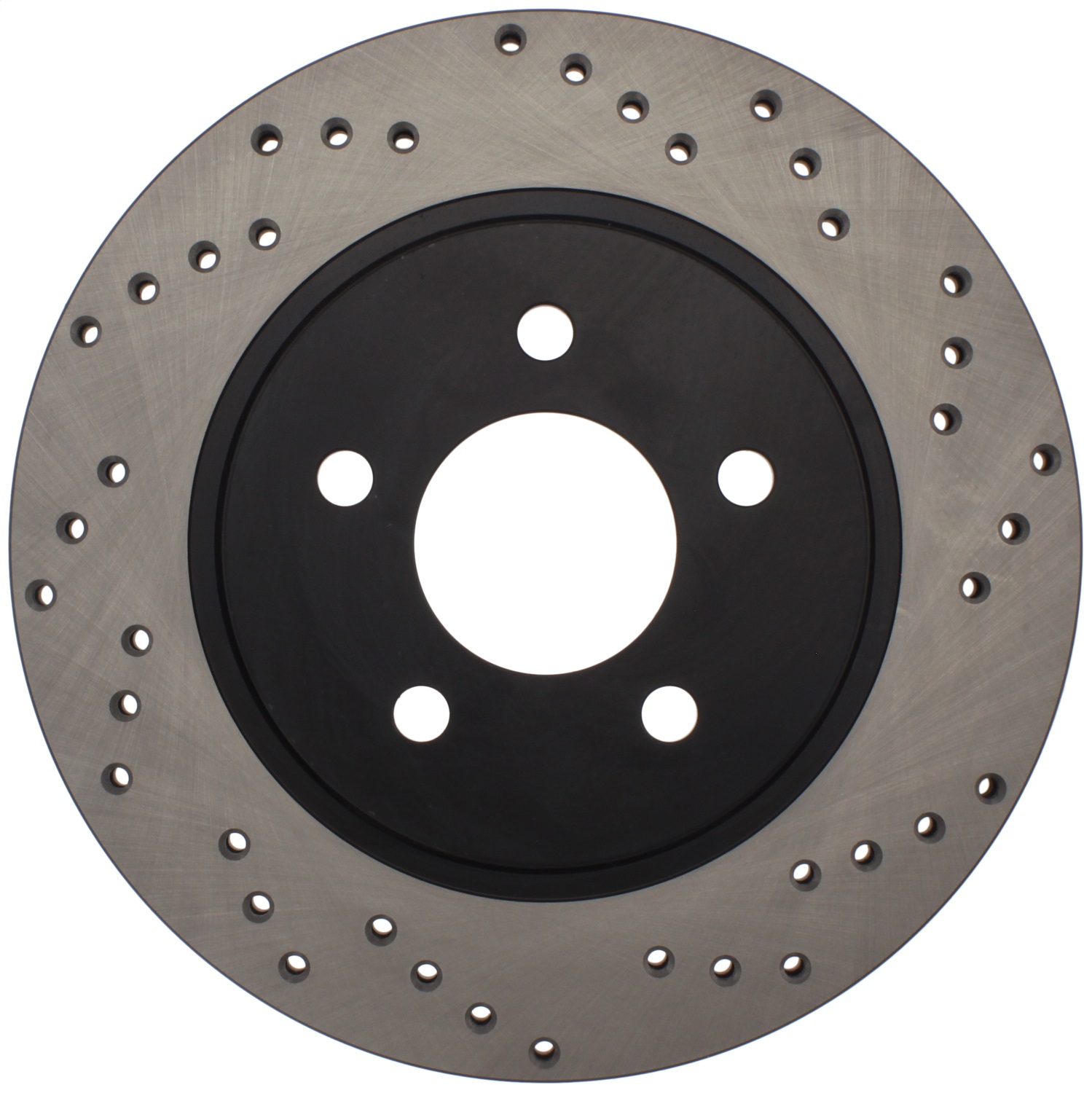 StopTech 128.61087R Sport Cross-Drilled Disc Brake Rotor Fits 05-14 Mustang