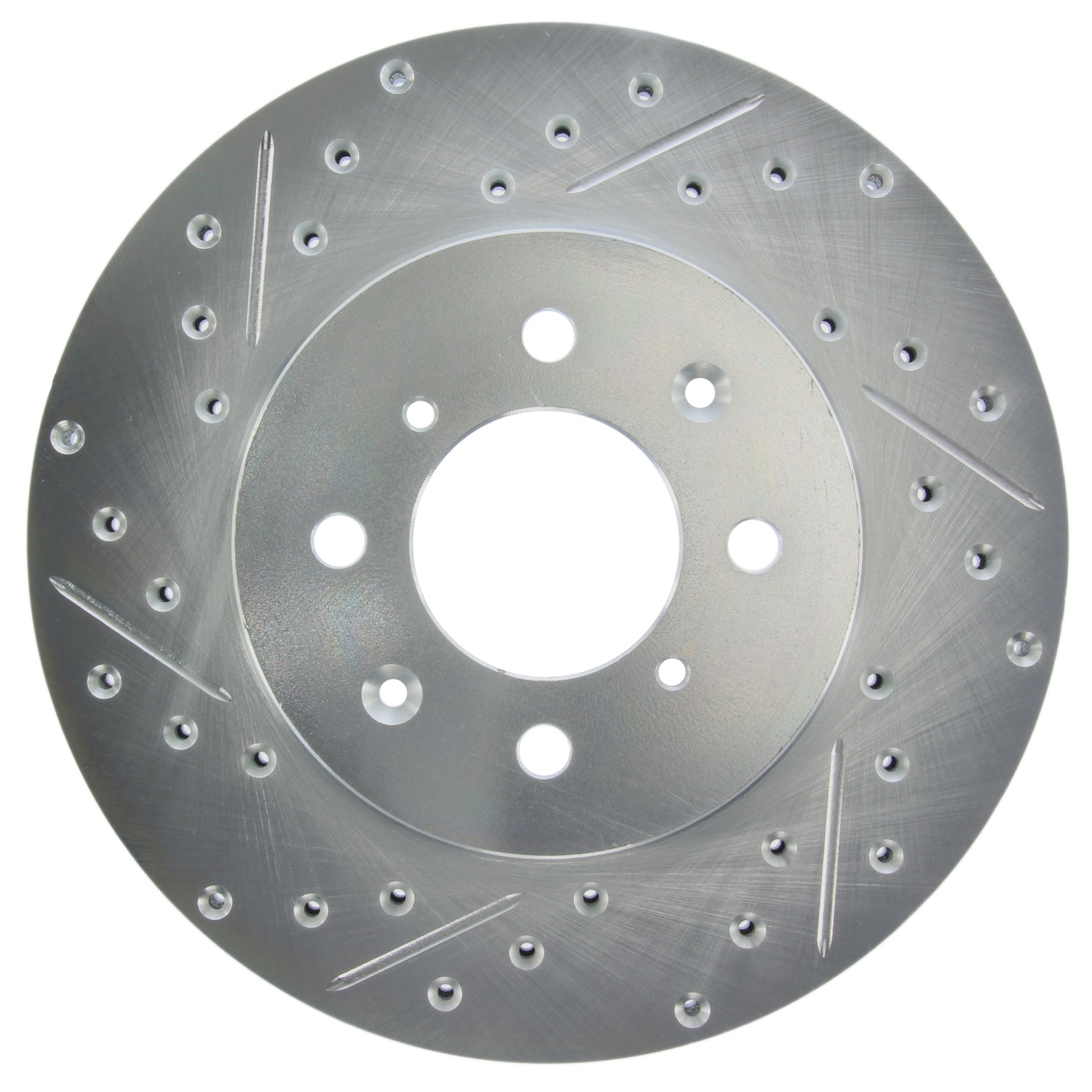 StopTech 227.40021R Select Sport Cross-Drilled And Slotted Disc Brake Rotor