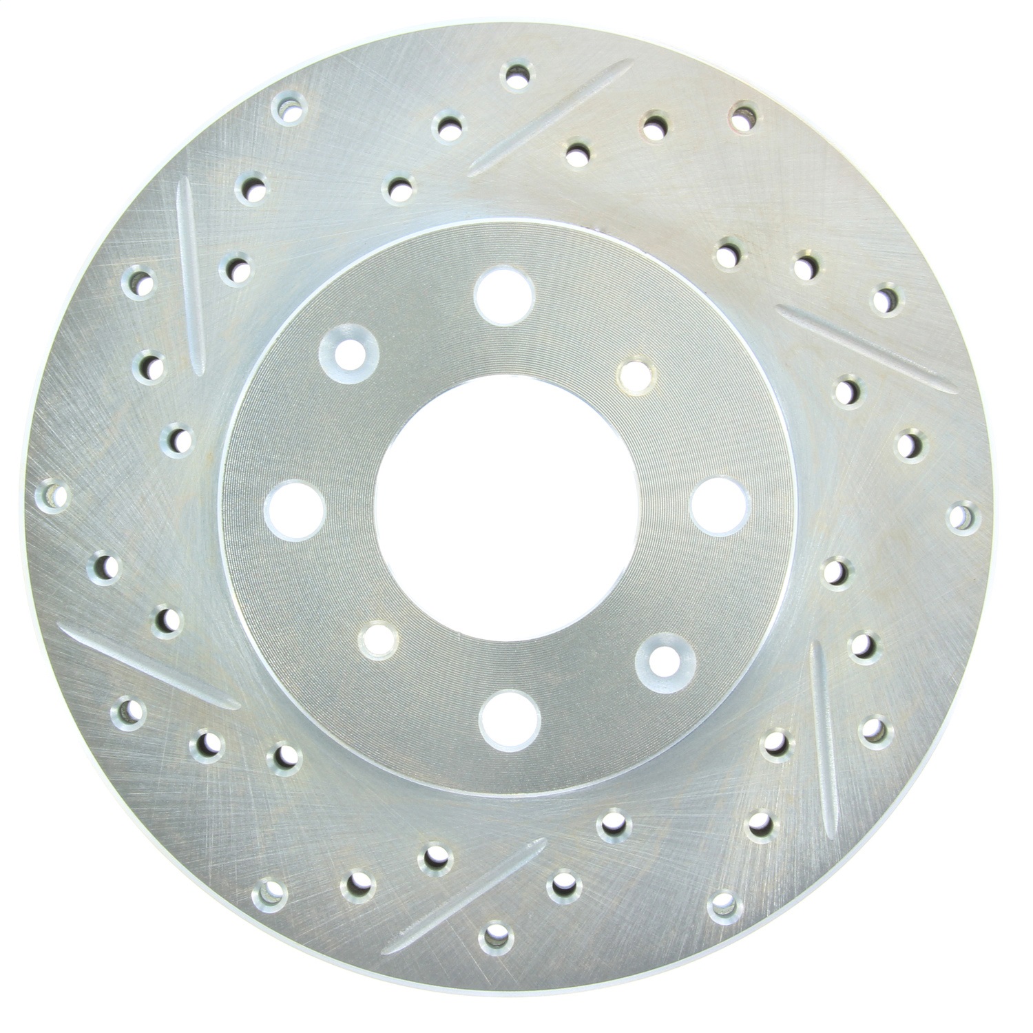 StopTech 227.40023R Select Sport Cross-Drilled And Slotted Disc Brake Rotor