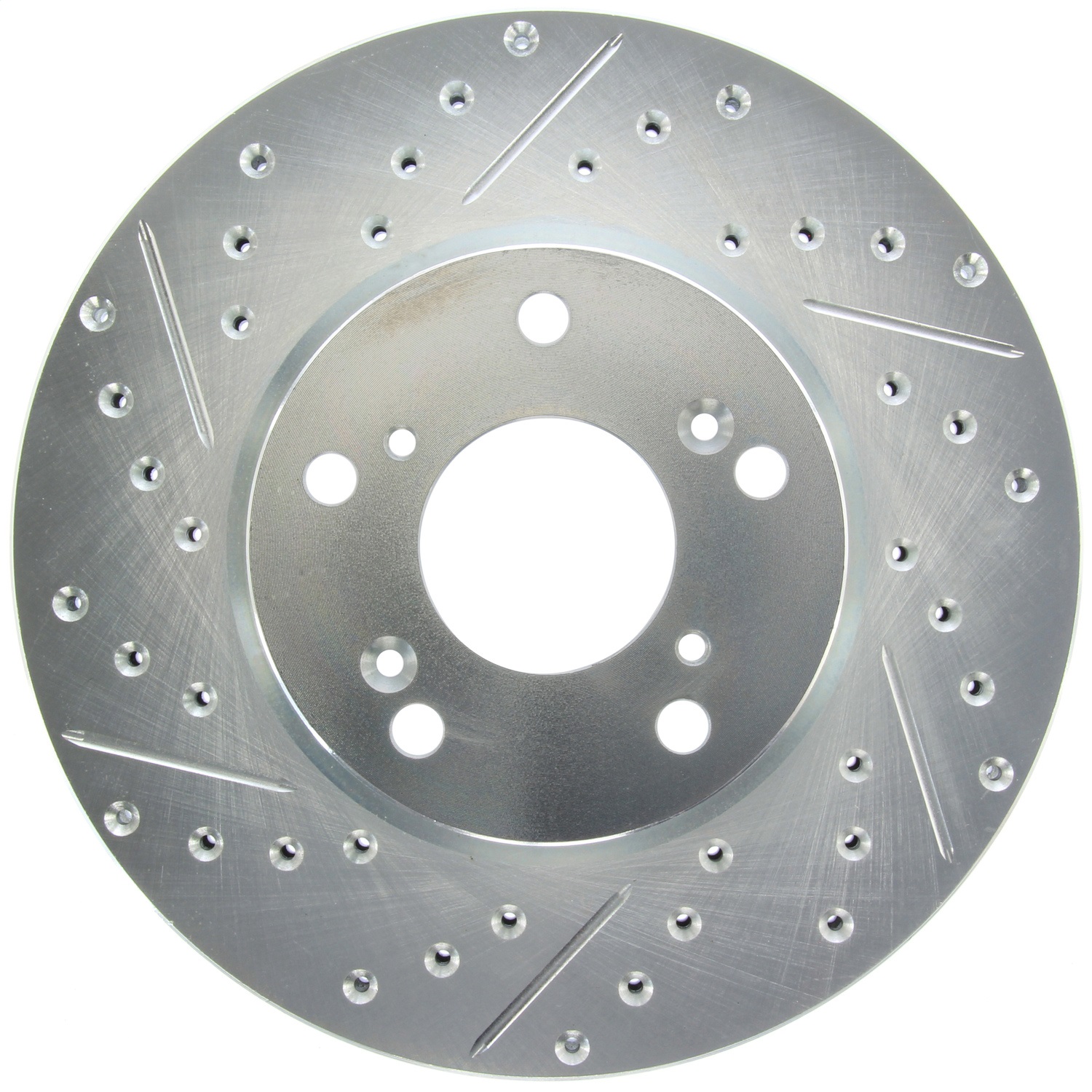 StopTech 227.40036R Select Sport Cross-Drilled And Slotted Disc Brake Rotor