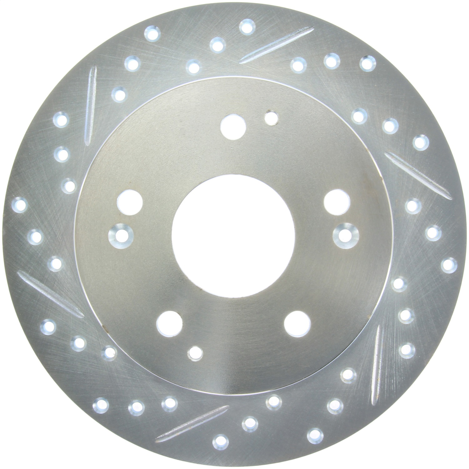 StopTech 227.40042R Select Sport Cross-Drilled And Slotted Disc Brake Rotor