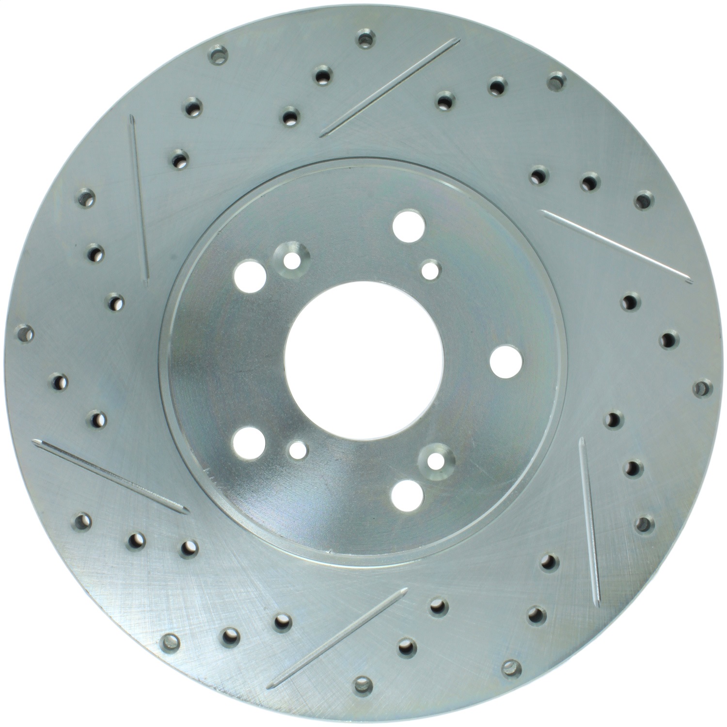 StopTech 227.40046R Select Sport Cross-Drilled And Slotted Disc Brake Rotor