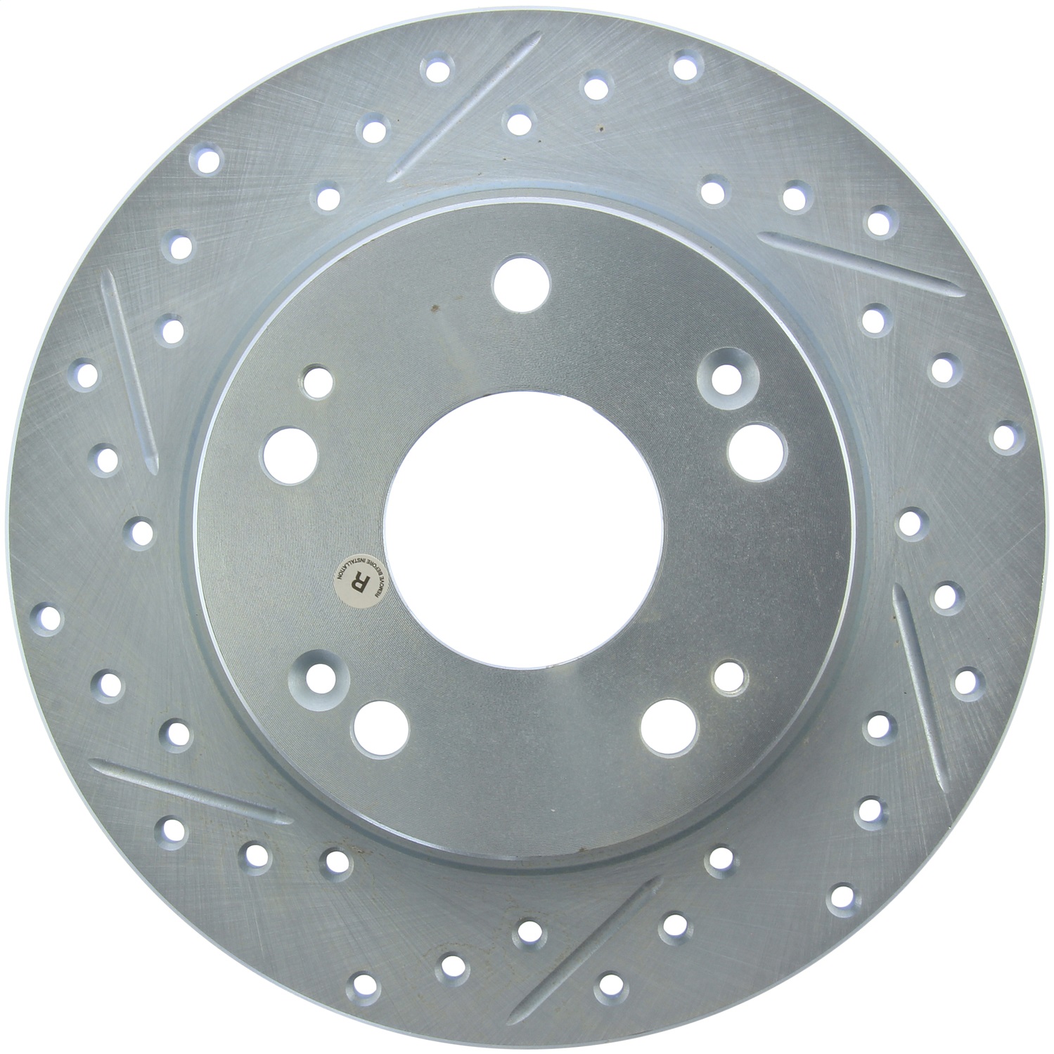 StopTech 227.40055R Select Sport Cross-Drilled And Slotted Disc Brake Rotor